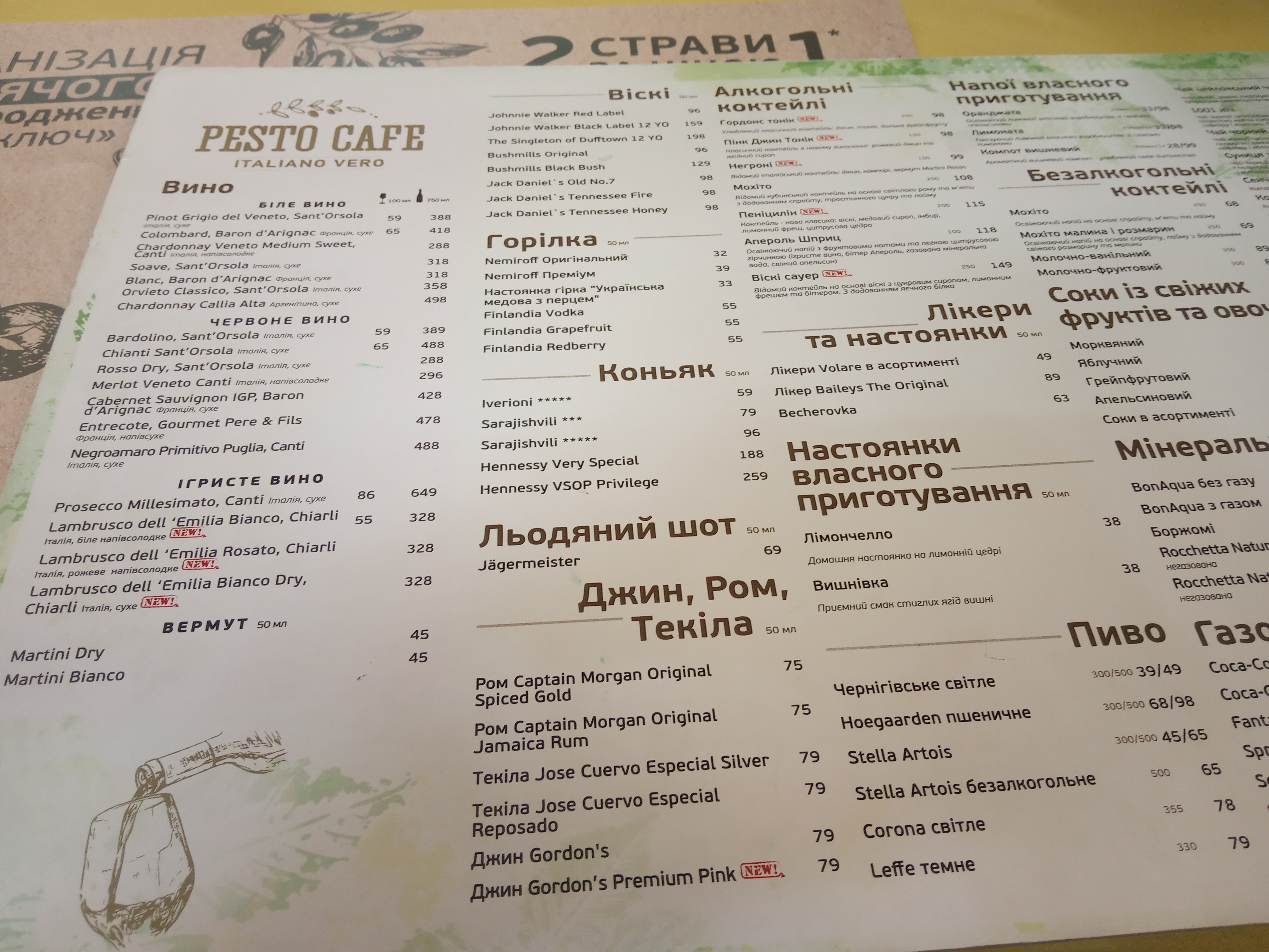 Pesto Cafe menu 4