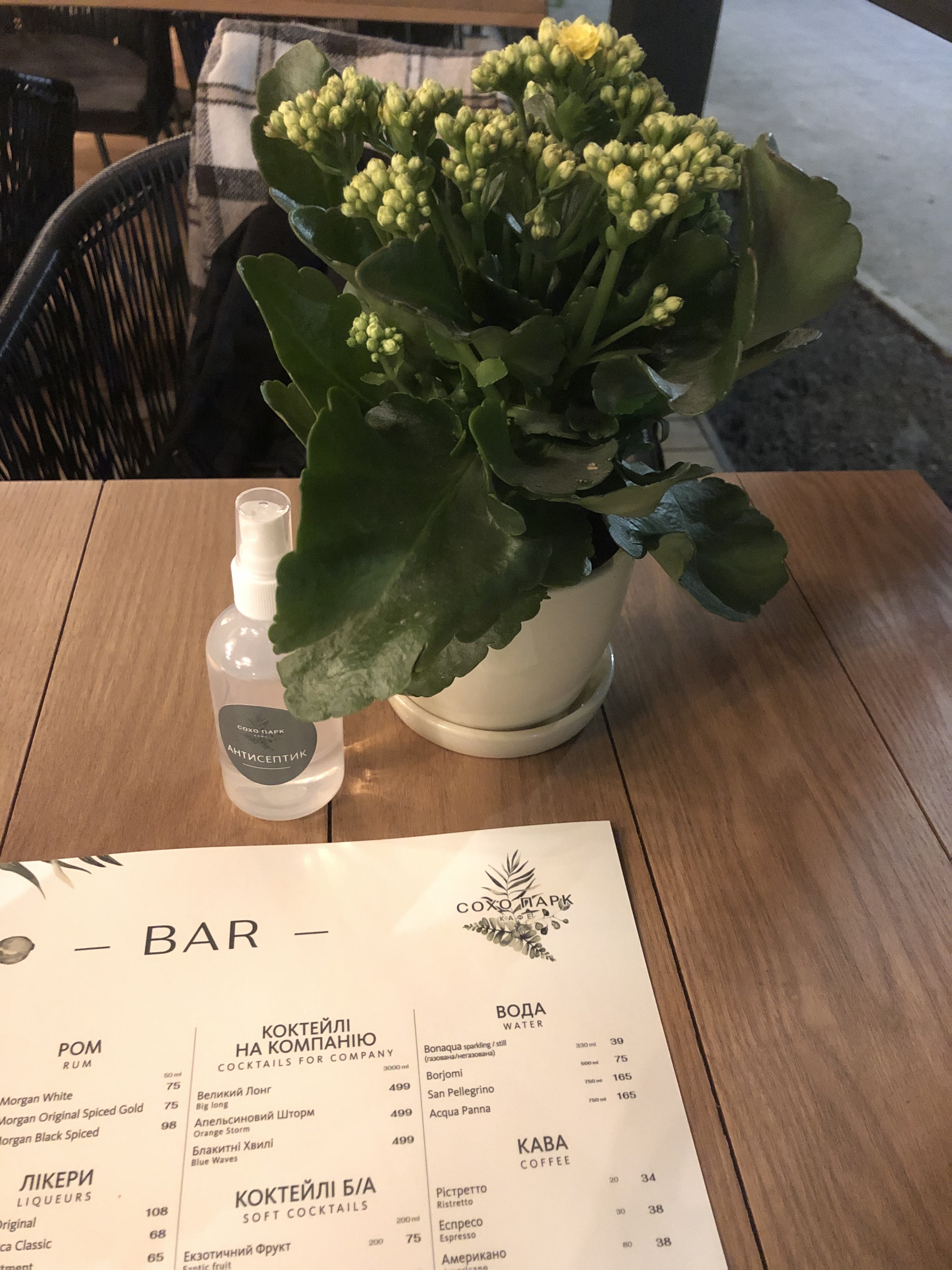 Сохо Парк menu 8