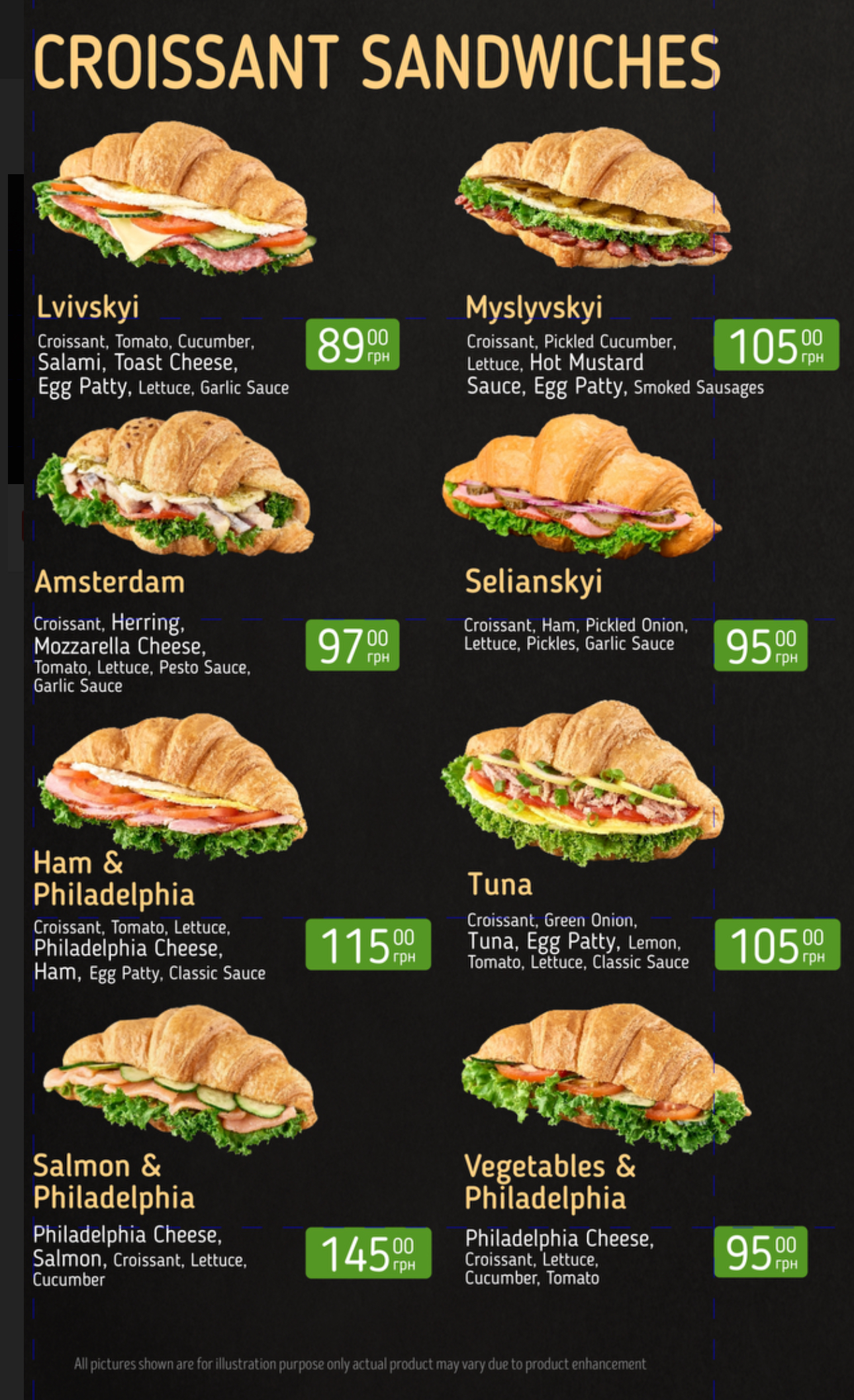Lviv Croissants menu 3