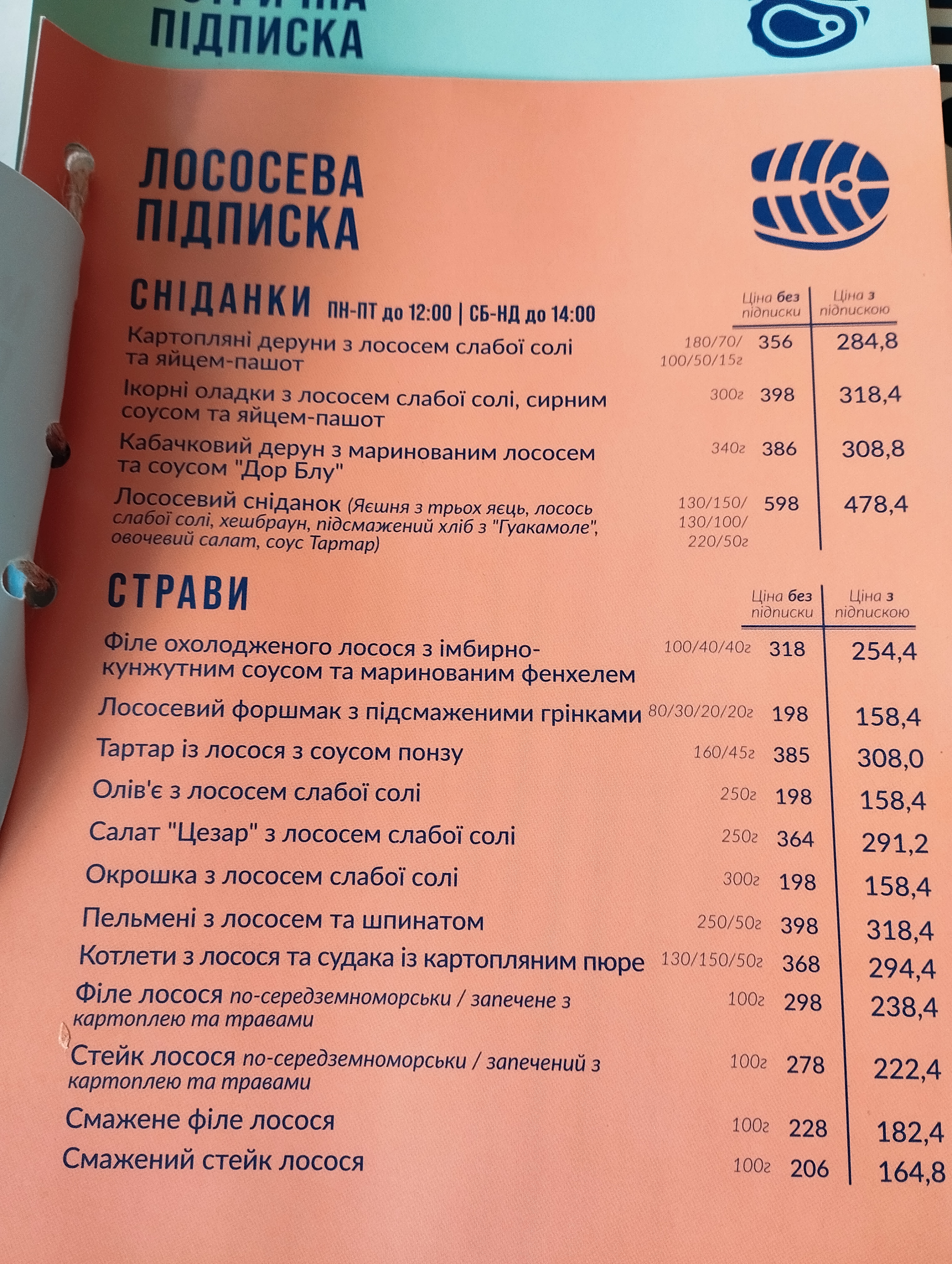 Черноморка menu 1