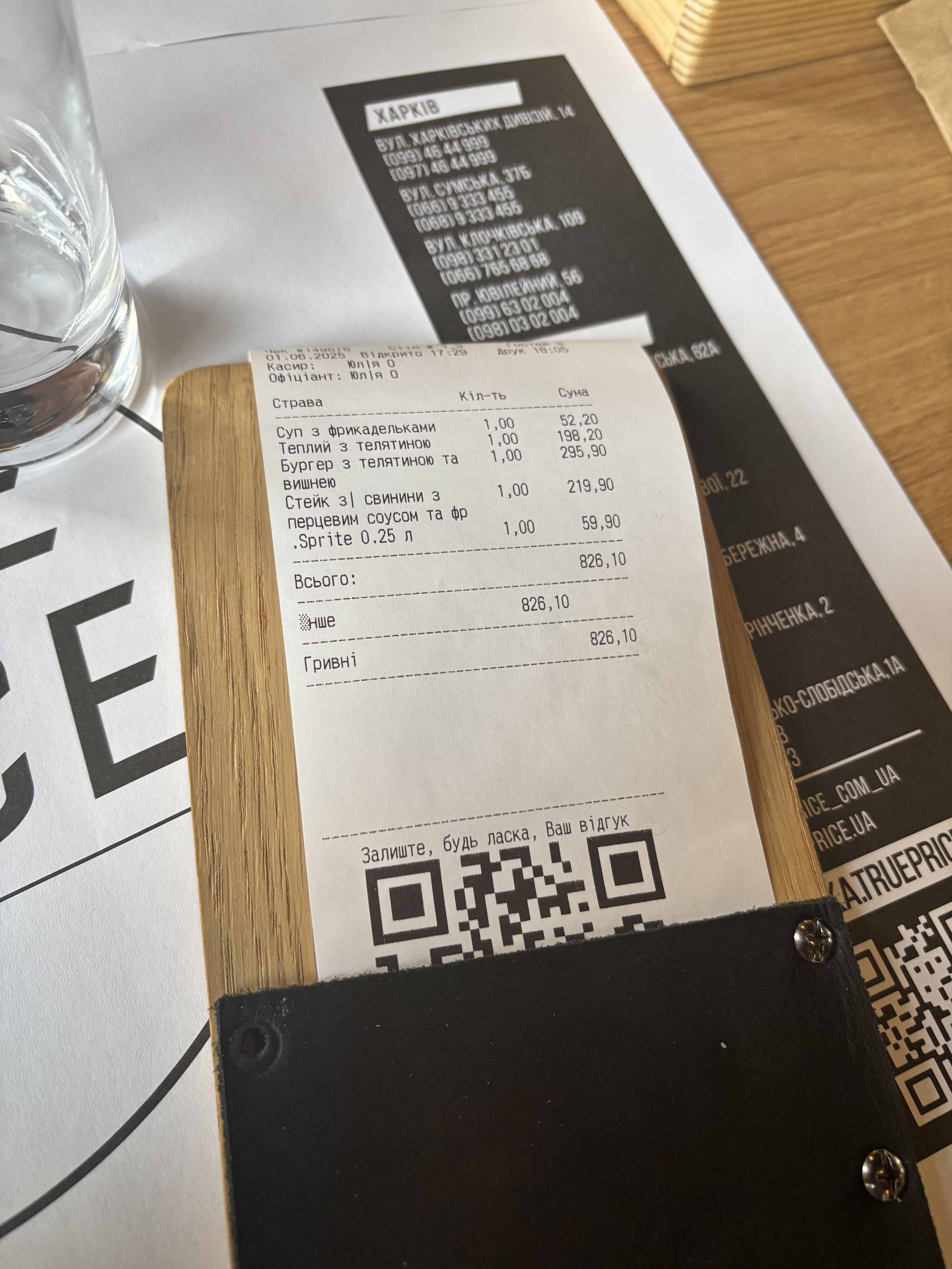 True Price Васильківська menu 3