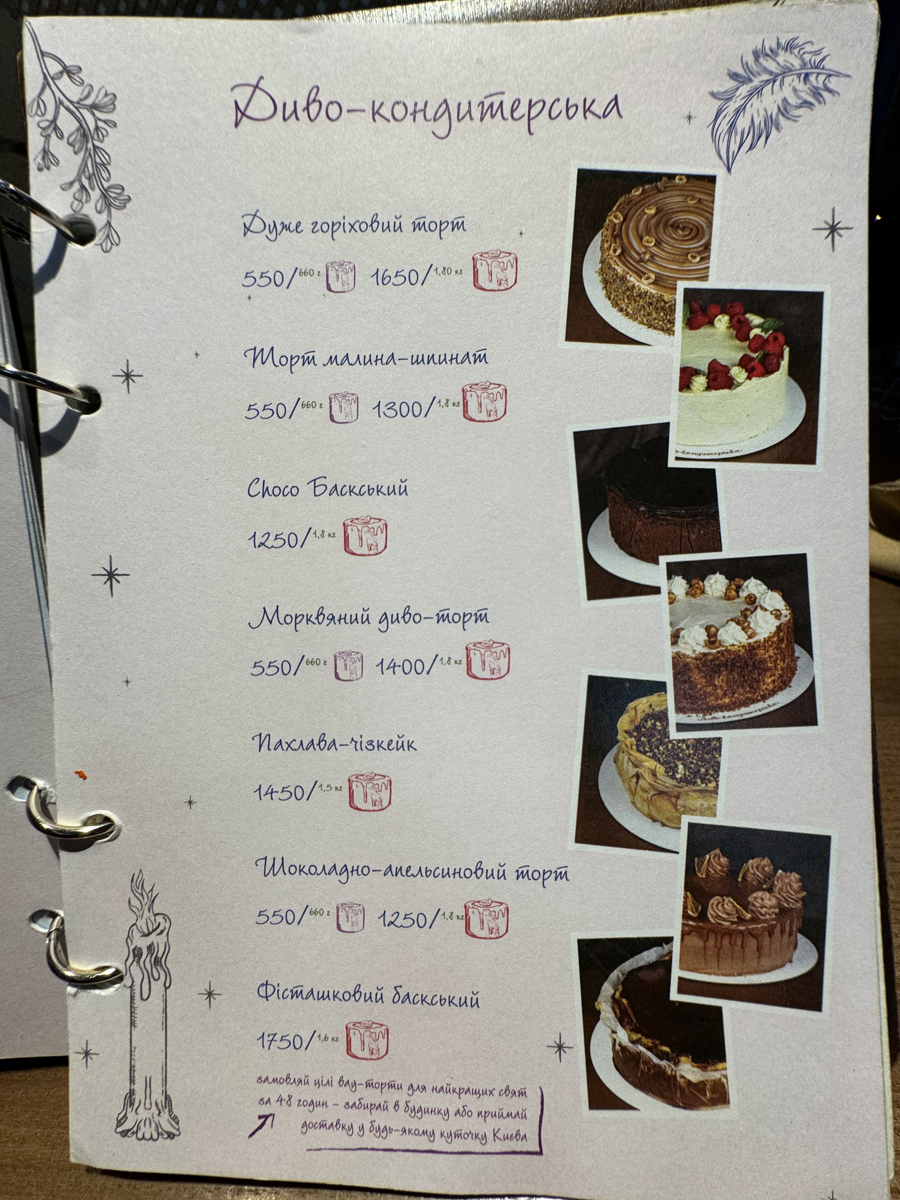 Будинок Великого Дива menu 6