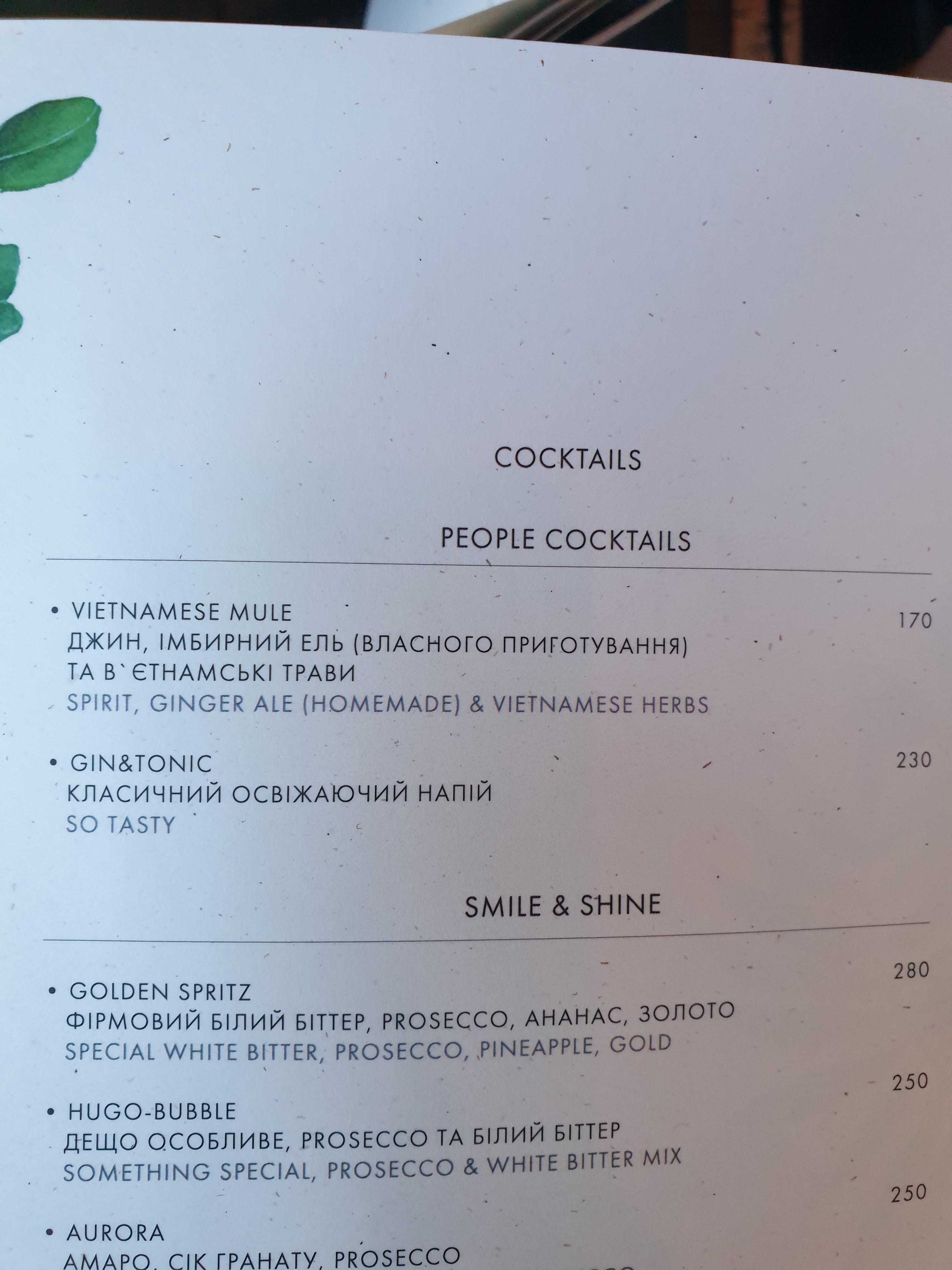 Nam Modern Vietnamese Cuisine menu 11