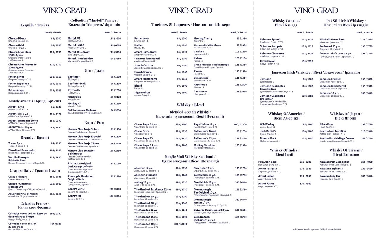 Saxagansky menu 3