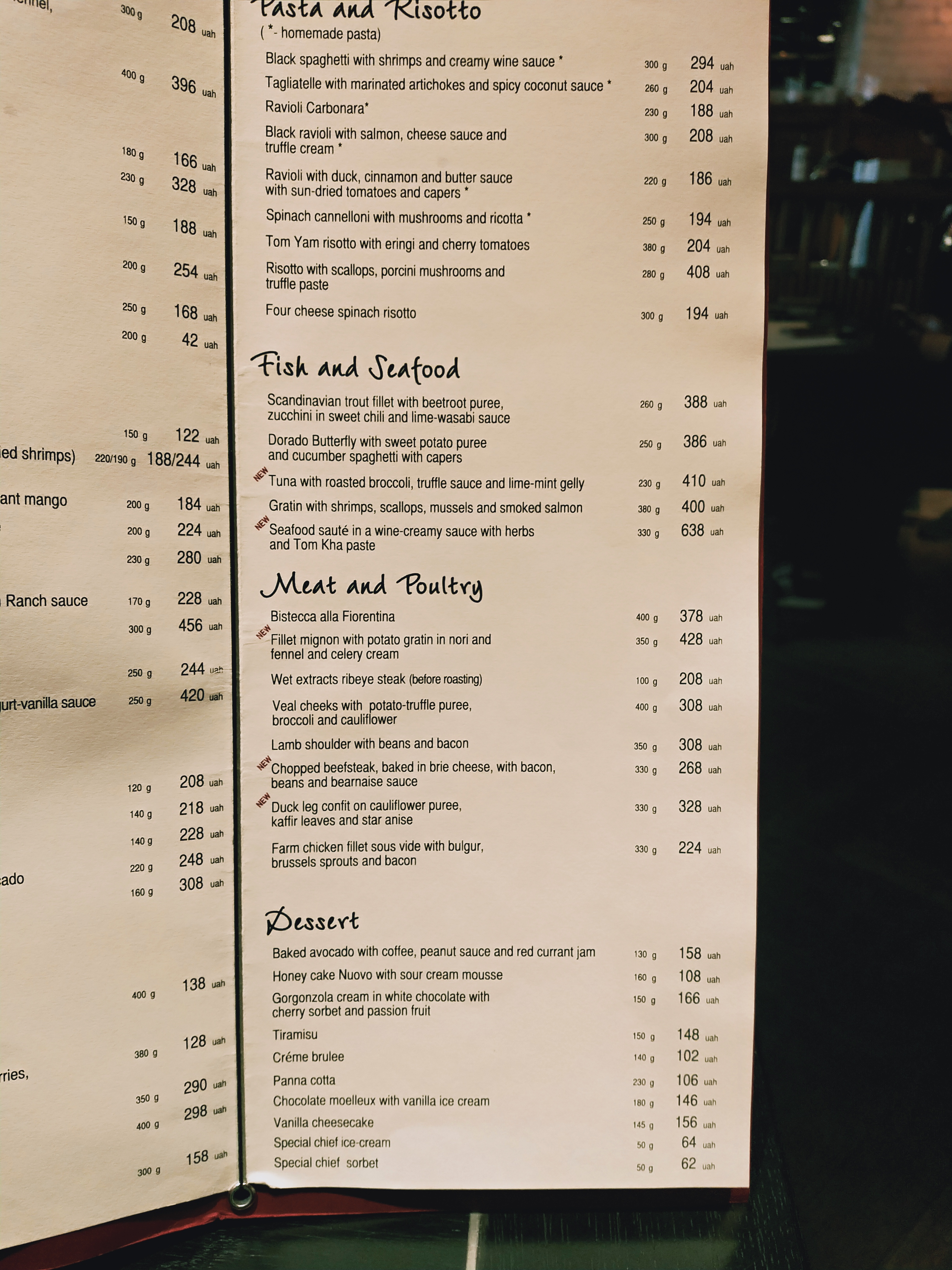 Under Wonder menu 9