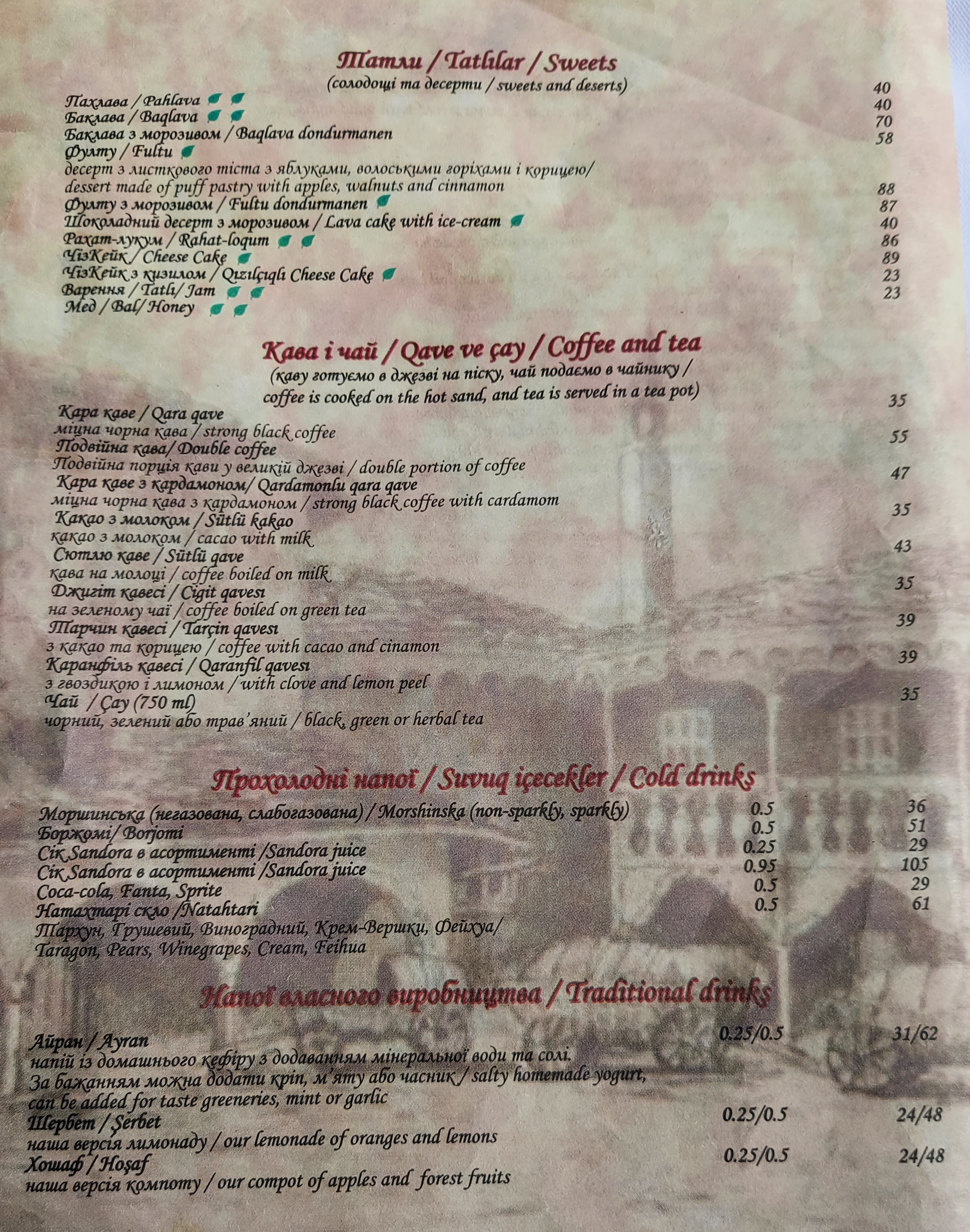Musafir menu 10