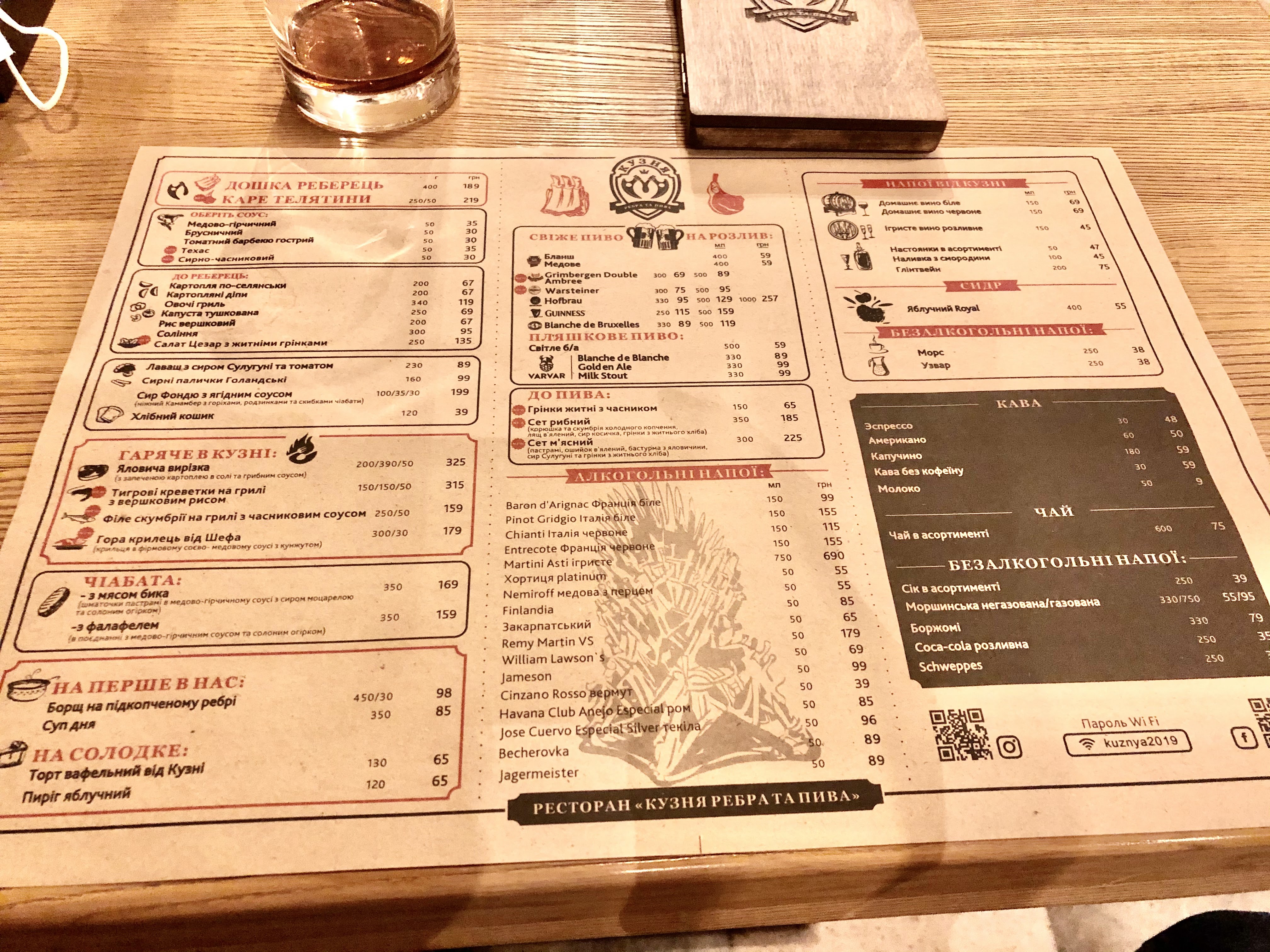 Kuznya Rebra Ta Pyva menu 7