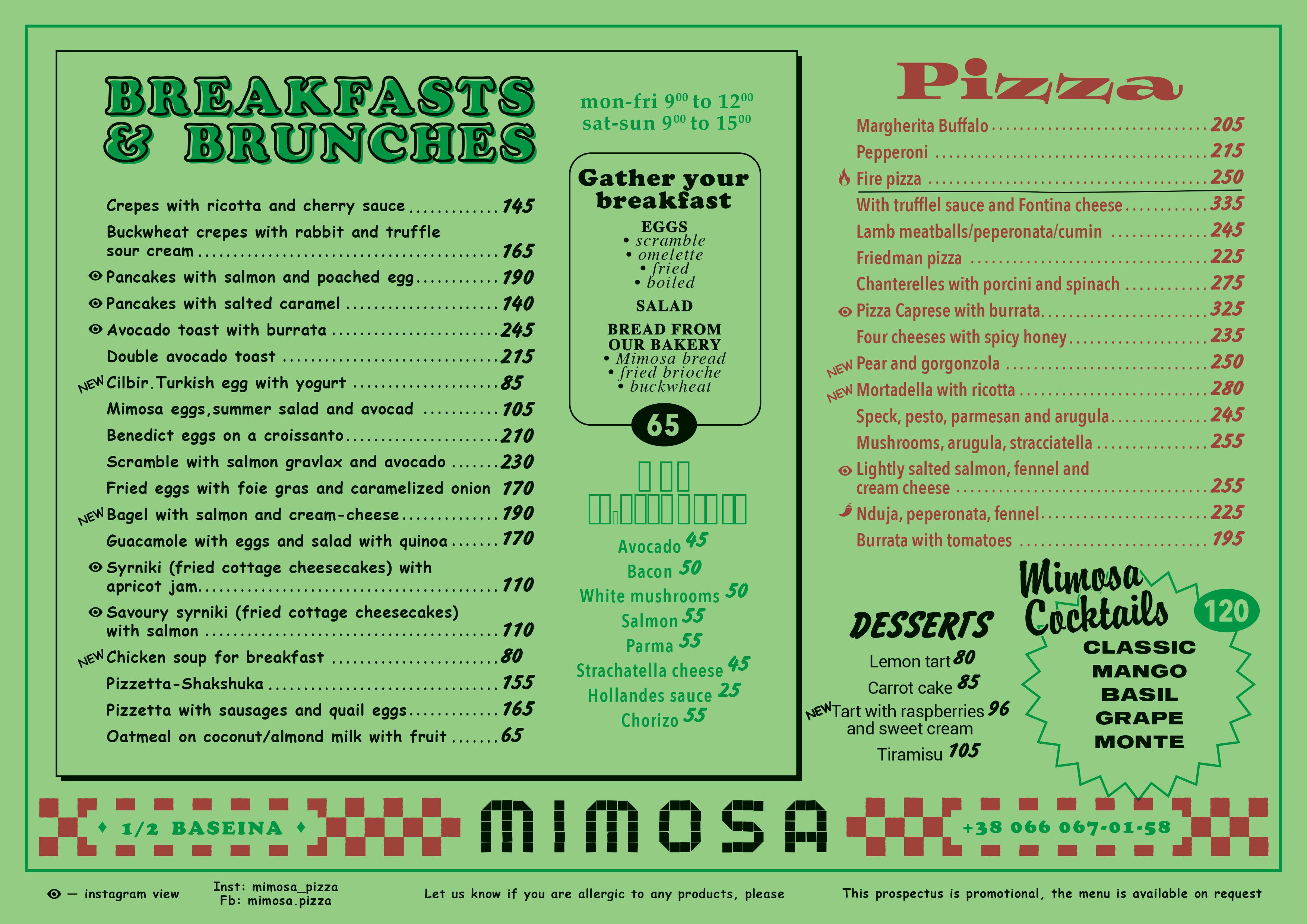 Mimosa menu 7
