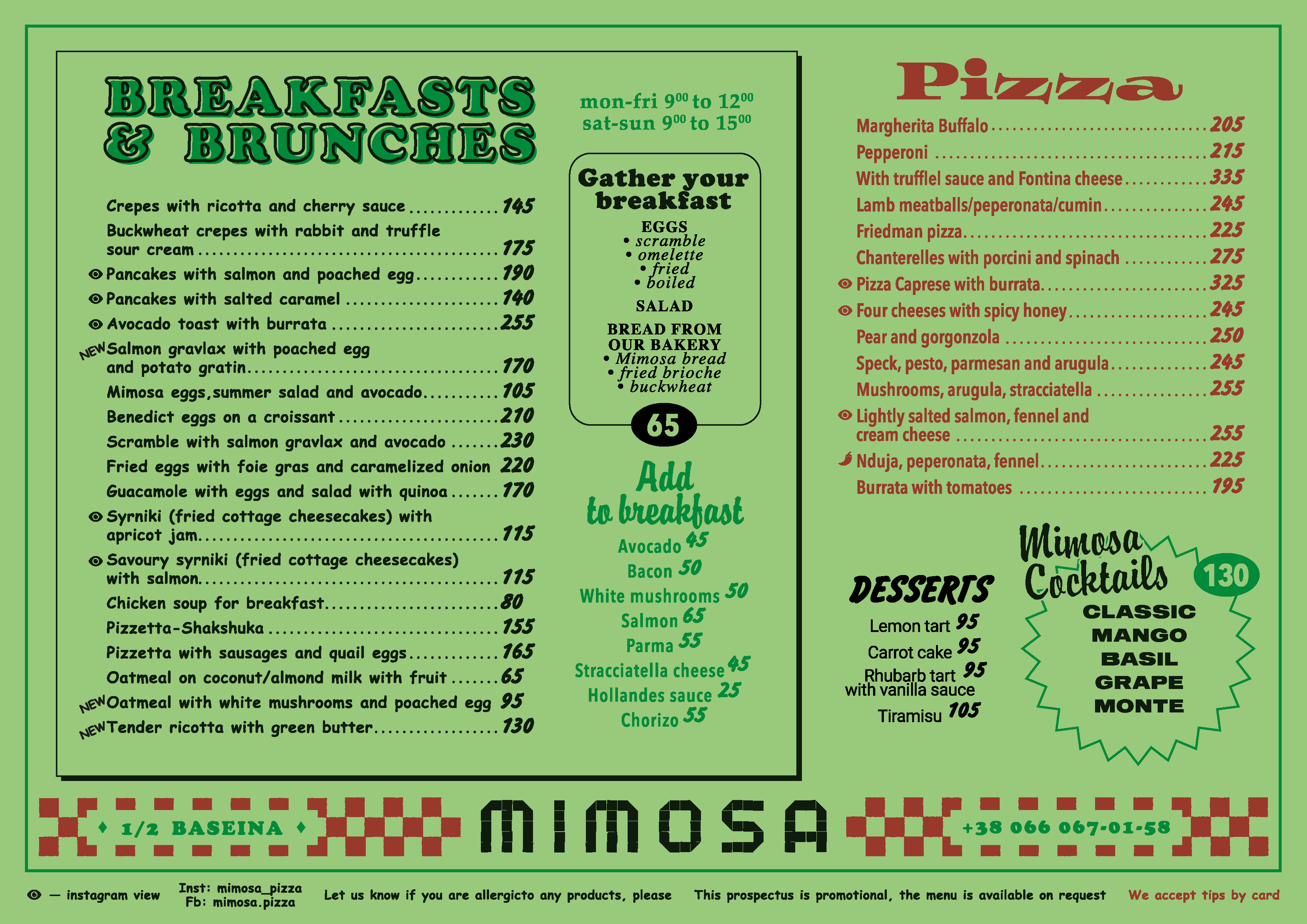 Mimosa menu 10