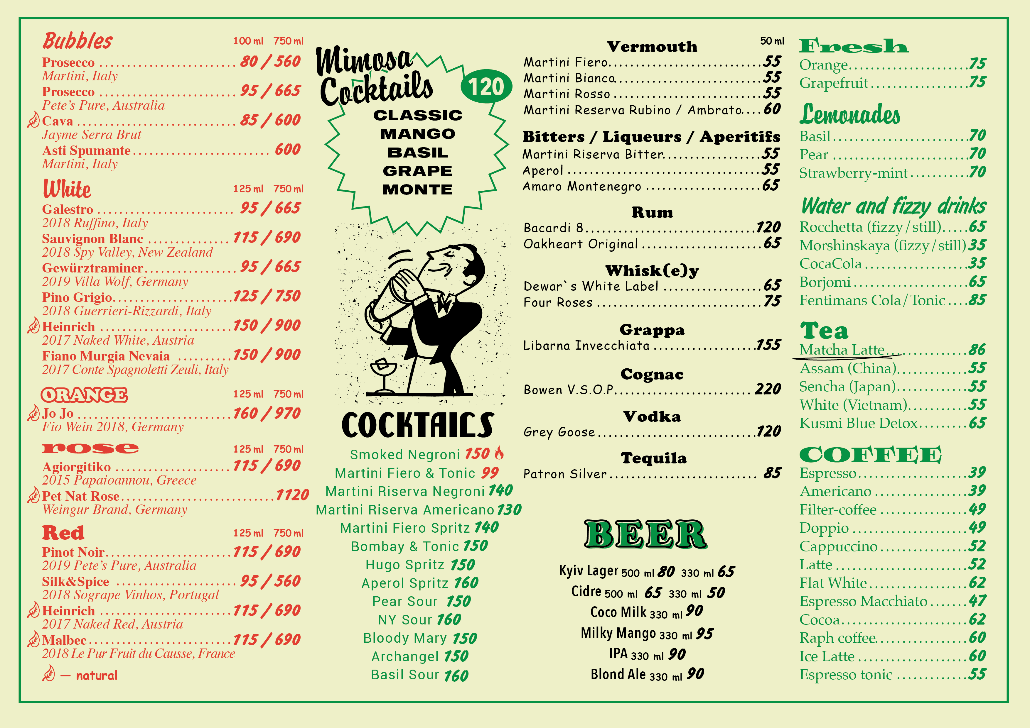 Mimosa menu 11