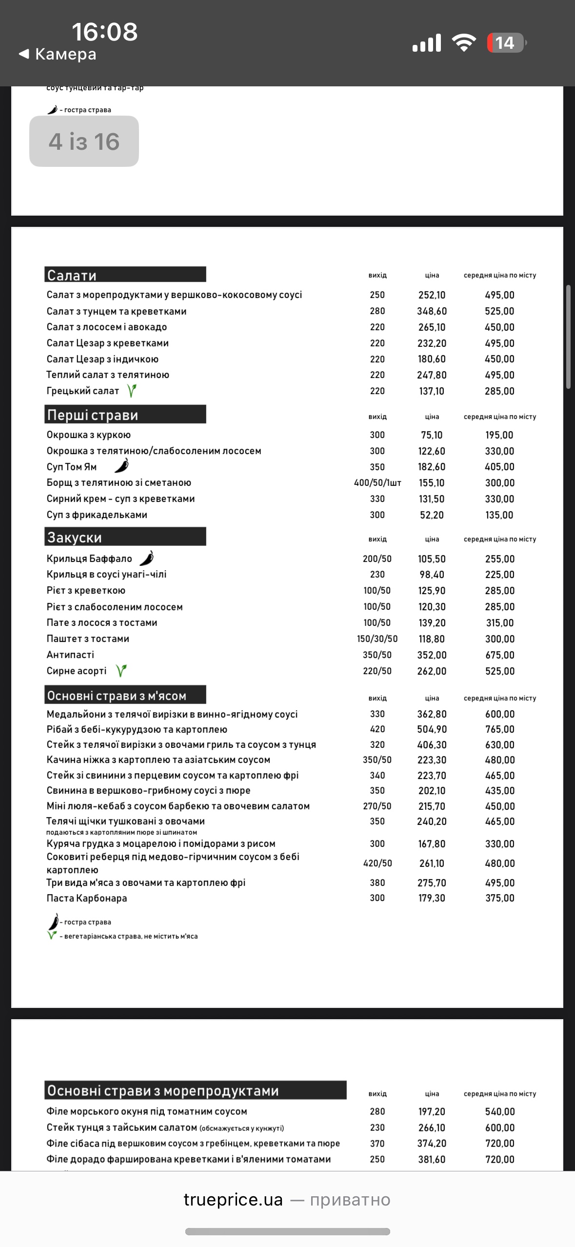 Little Italy Kiev menu 1