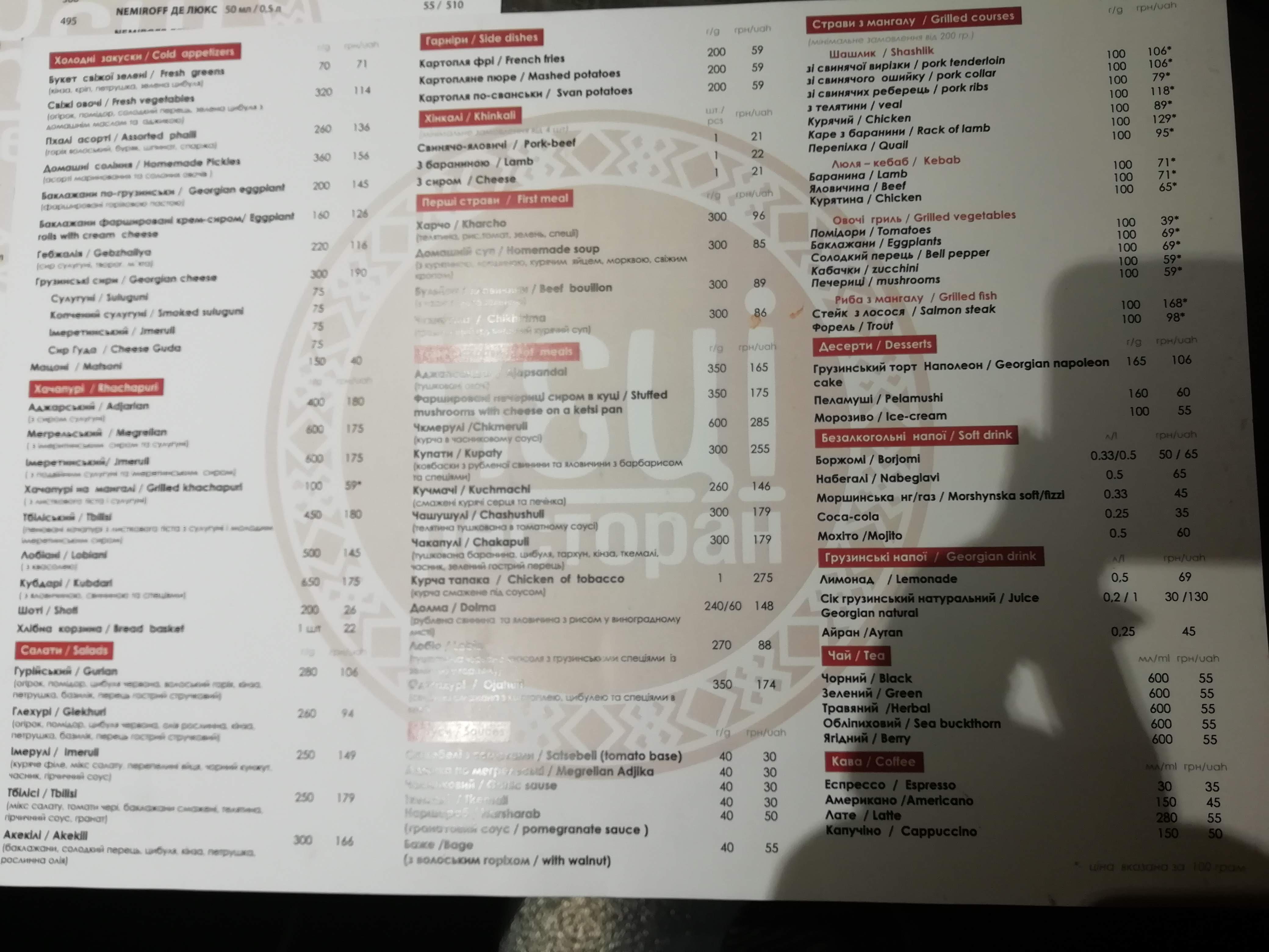 Kyetsi menu 5