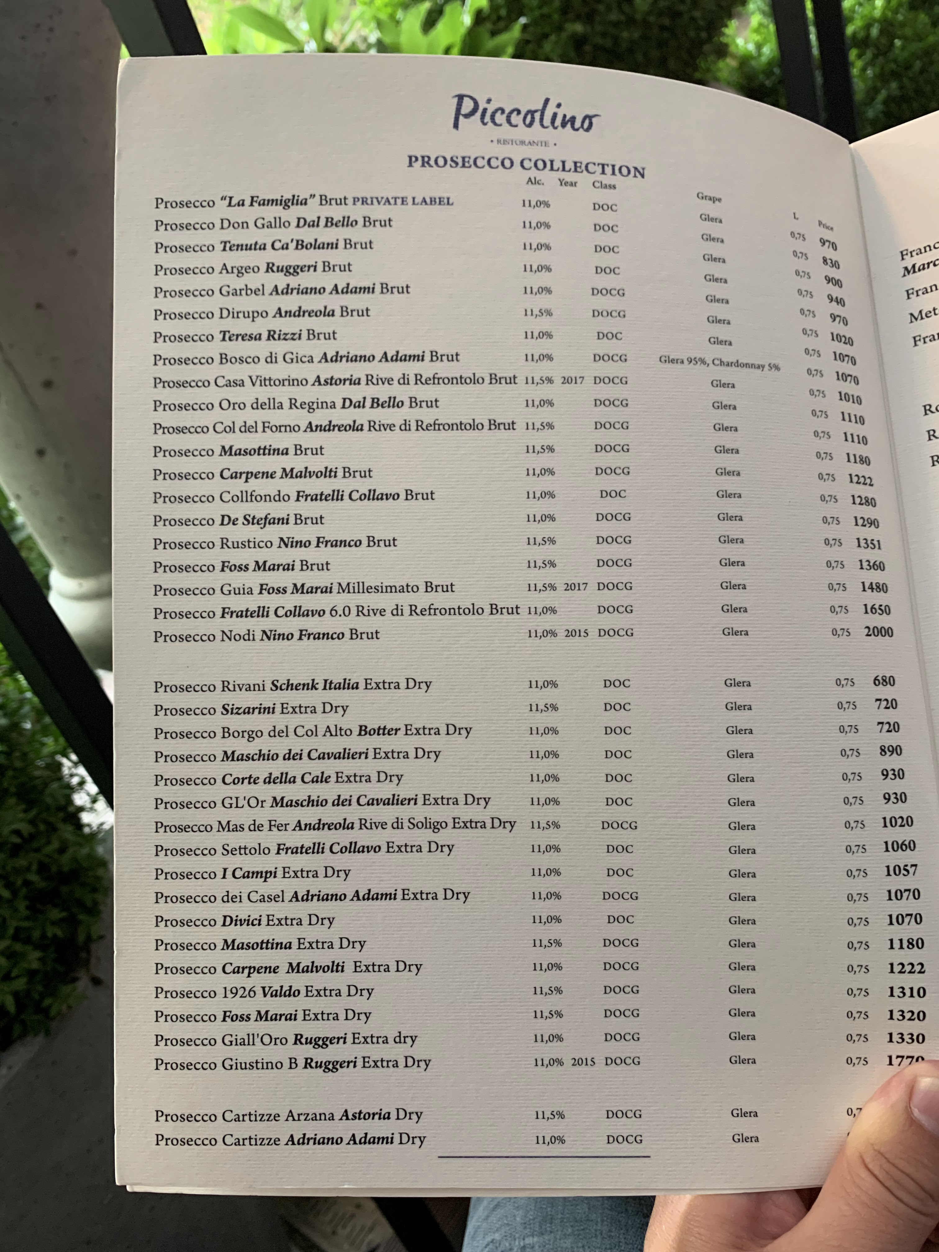 Piccolino menu 7