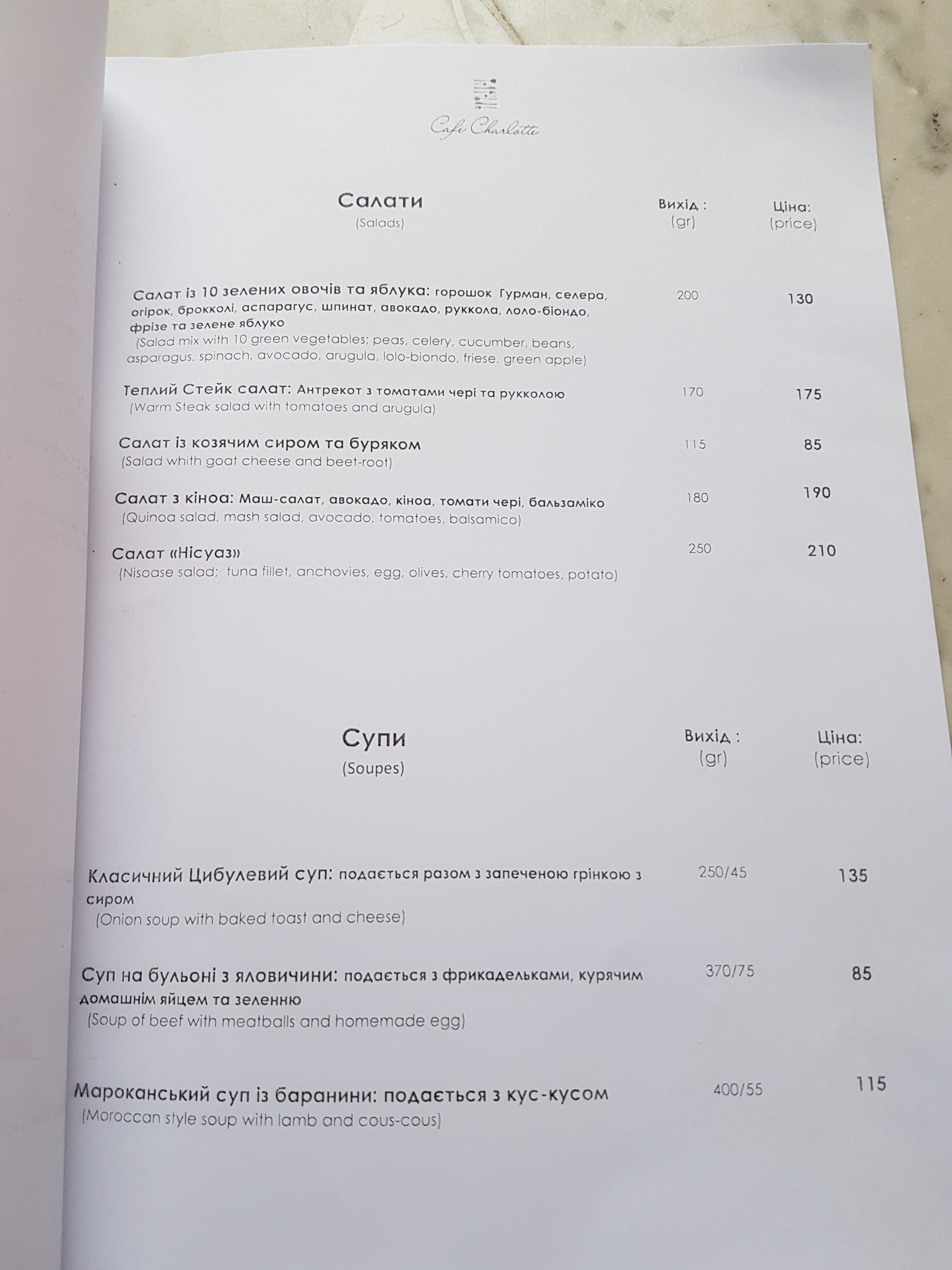 Cafe Charlotte menu 8
