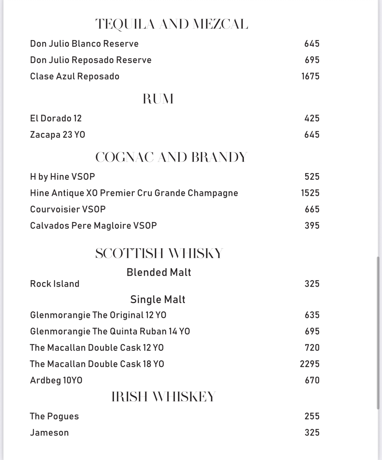 45 restaurant menu 10