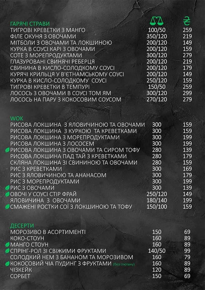 Fandom coffee bar menu 2
