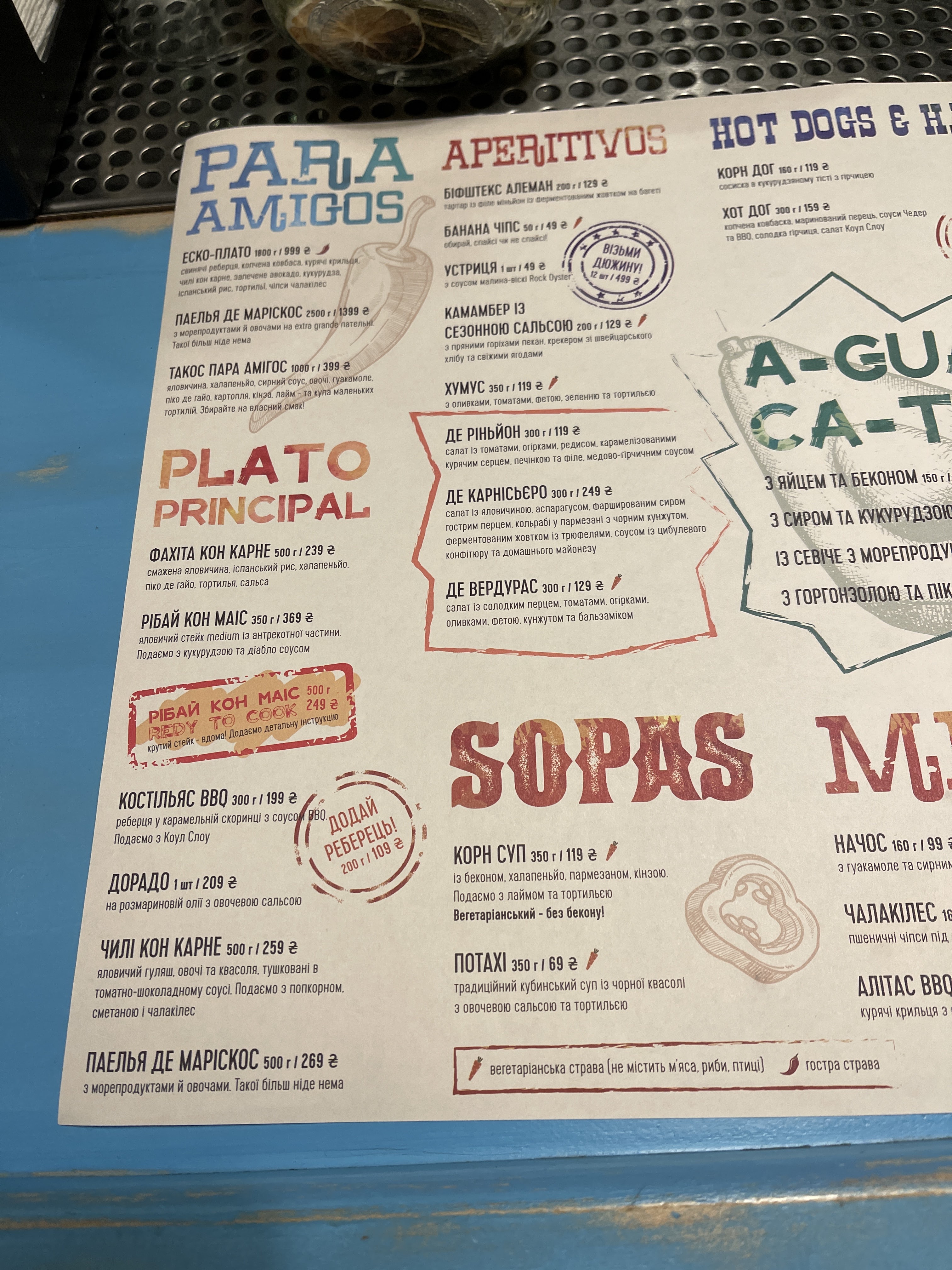 EscoBar. Cuban restaurante y Escondido bar menu 3