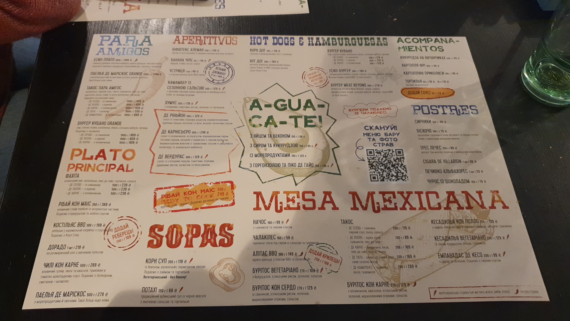 EscoBar. Cuban restaurante y Escondido bar menu 4
