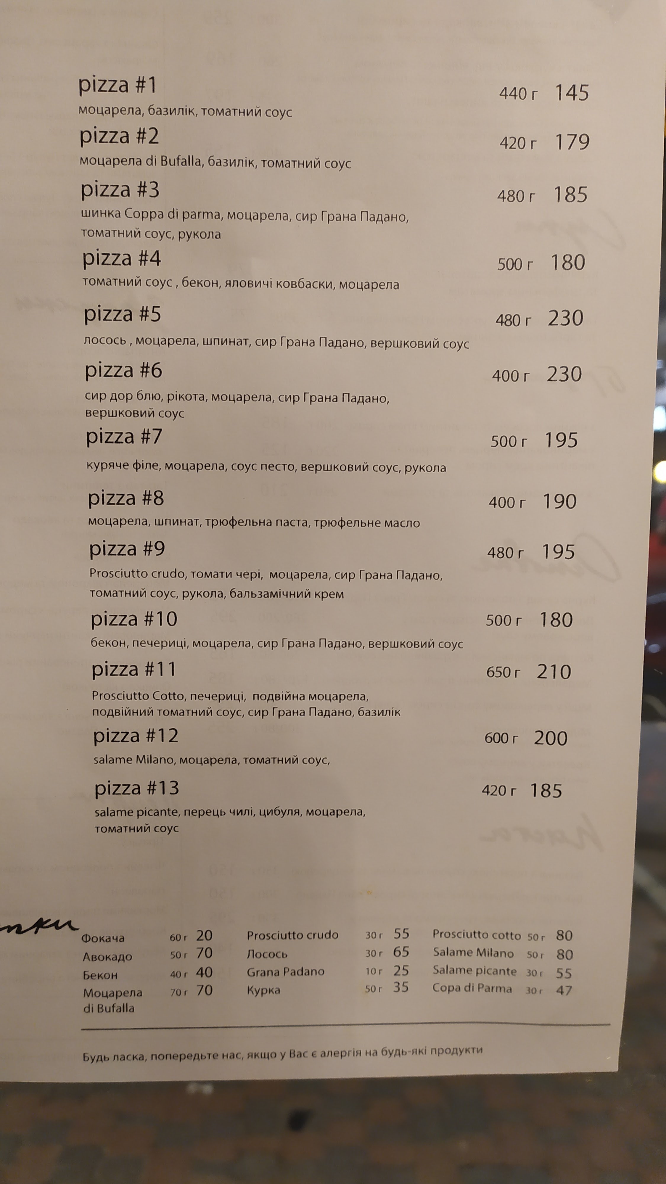 Simona menu 8