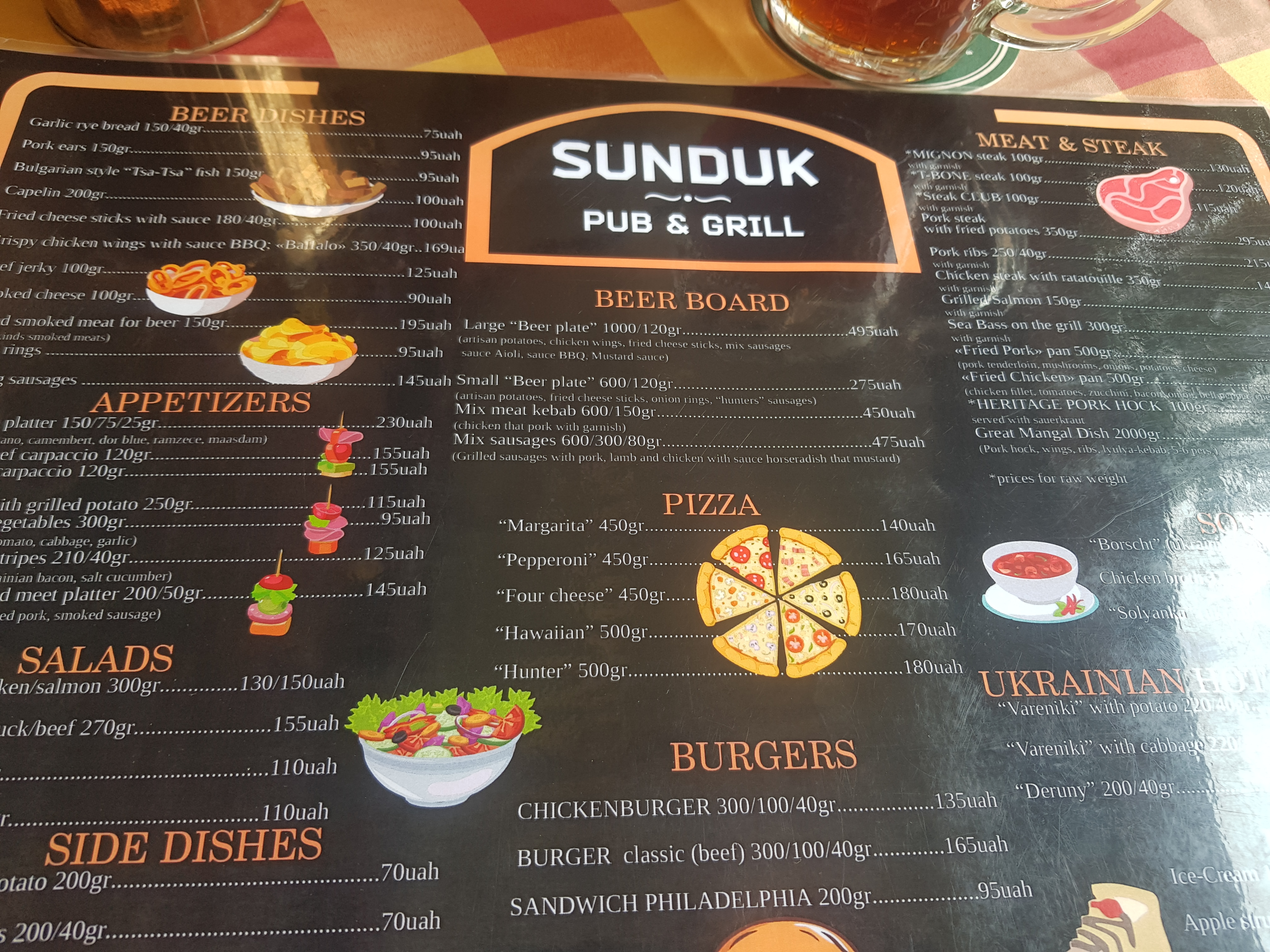 Sunduk menu 12