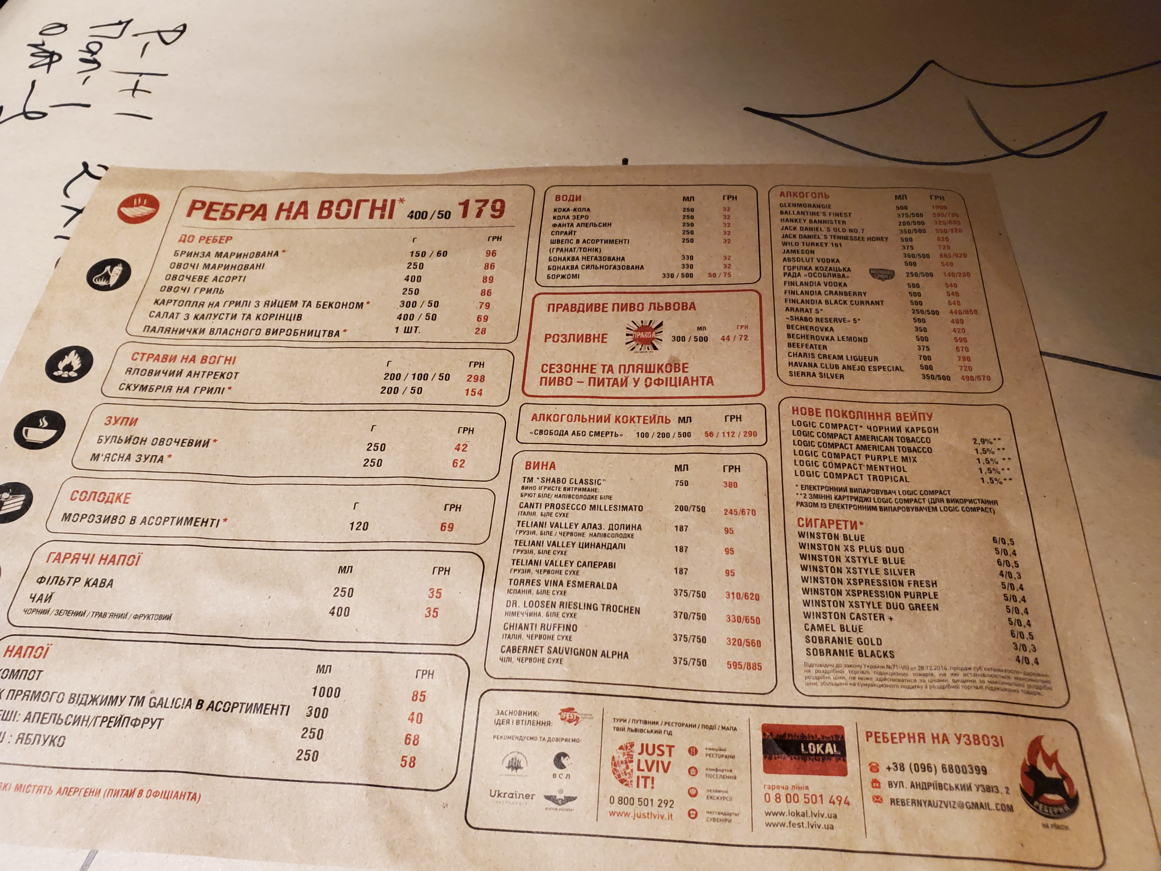 Rebernya Na Uzvozi menu 10
