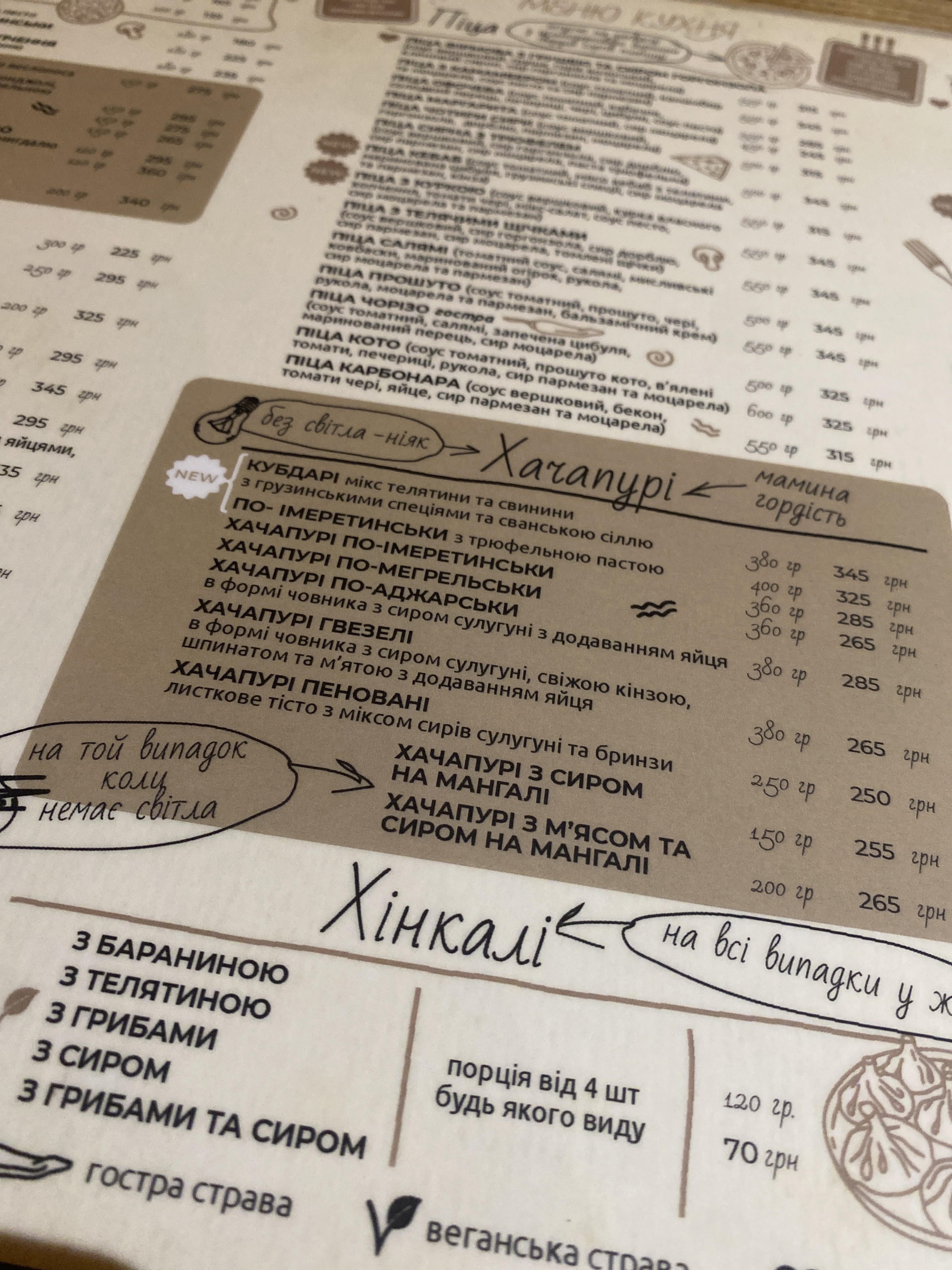 Мама Фокача & Папа Чача menu 1