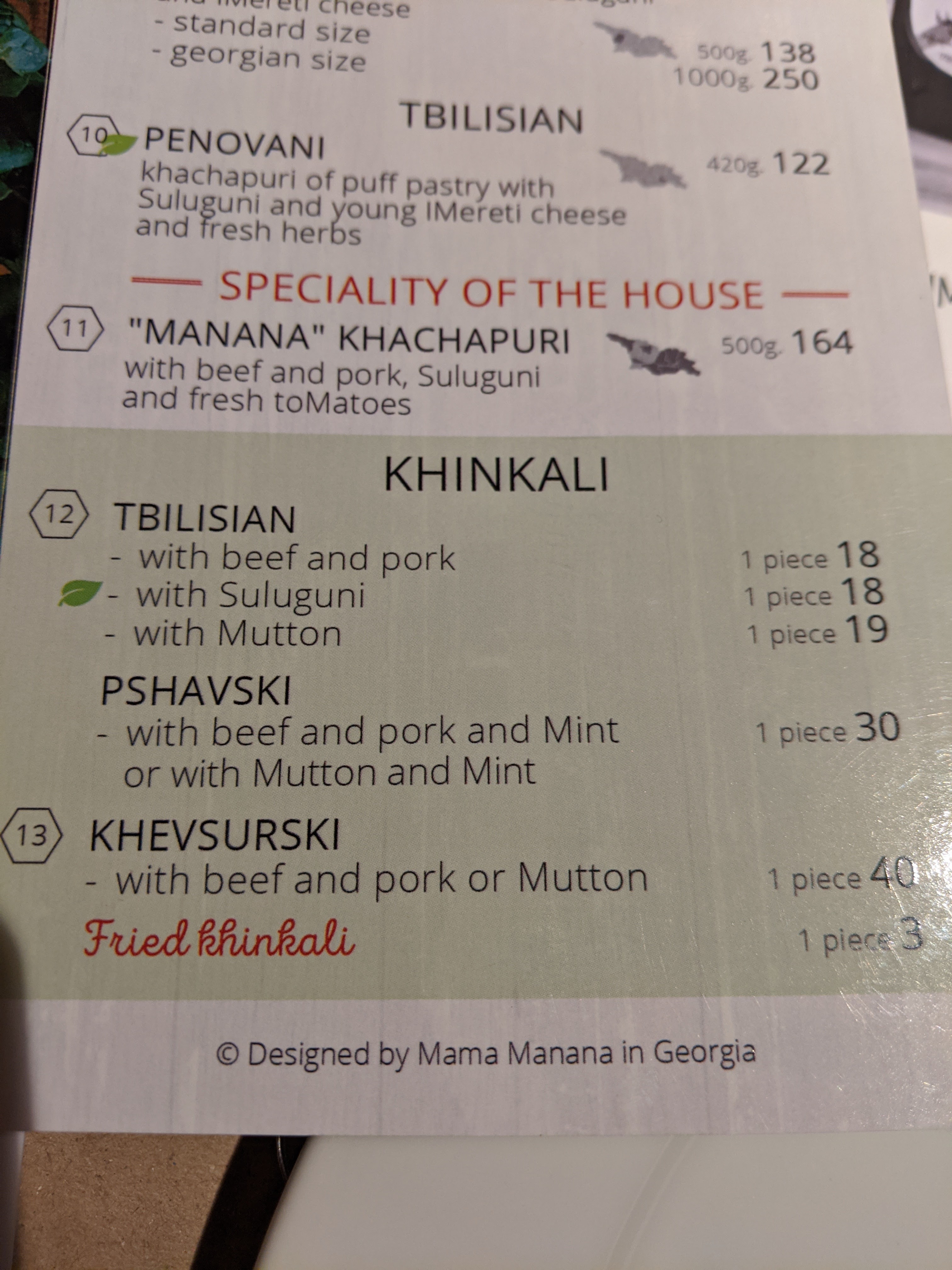 Mama Manana menu 5