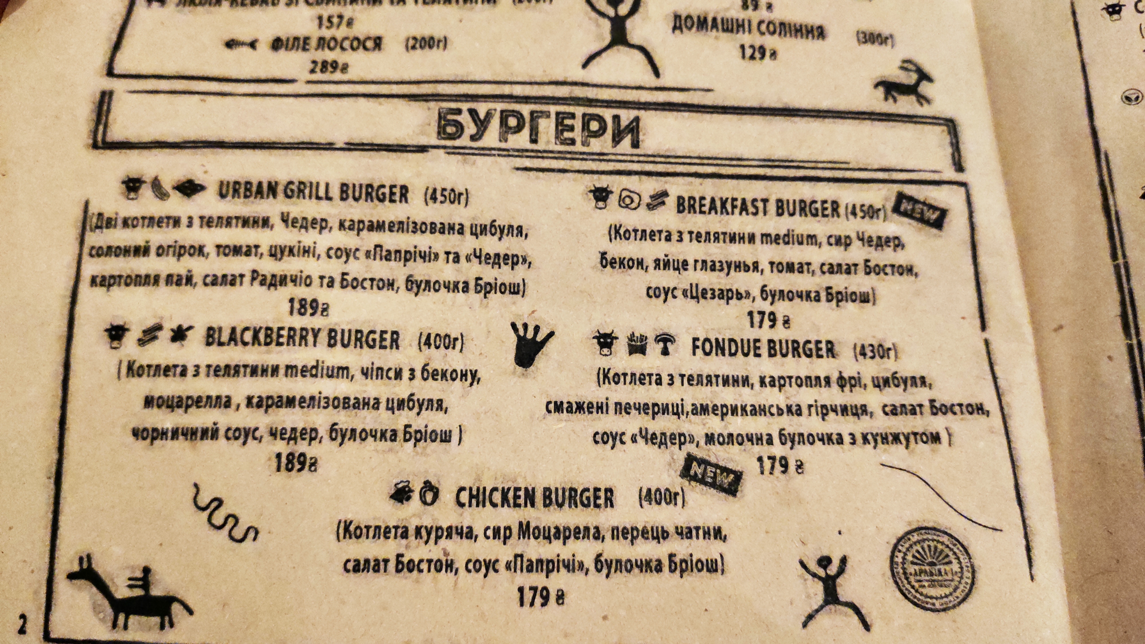 Urban Grill Meat & Cider menu 11