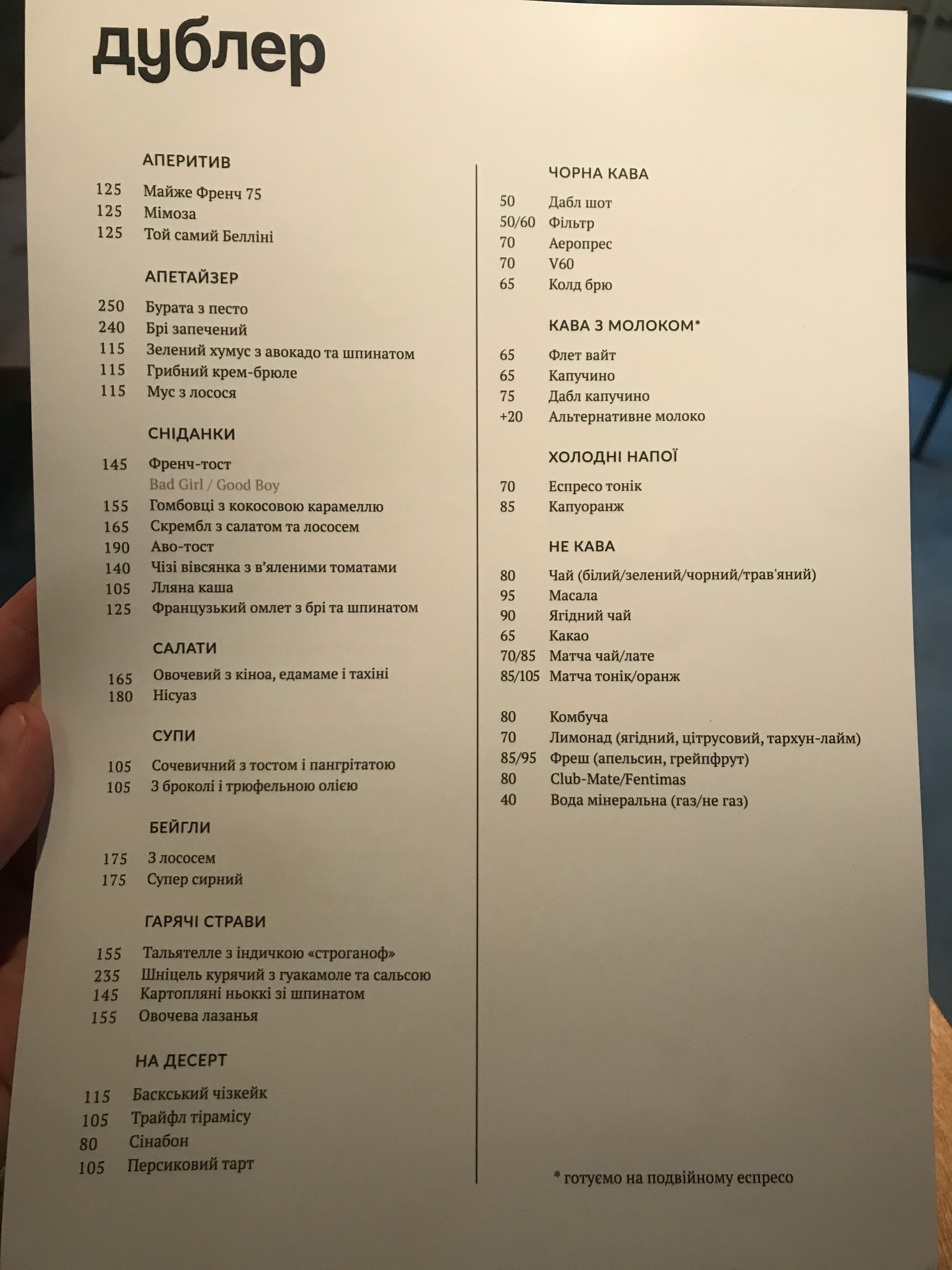 дублер menu 1