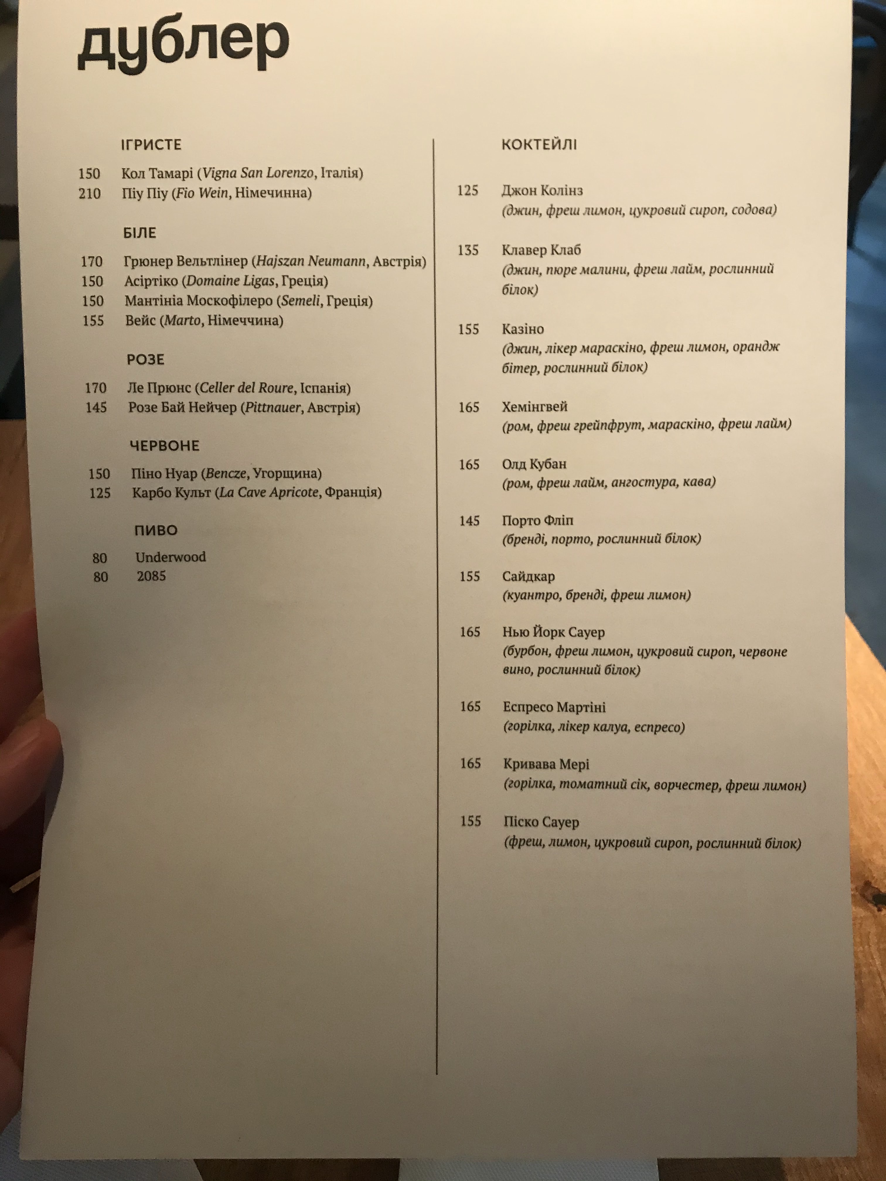 дублер menu 2