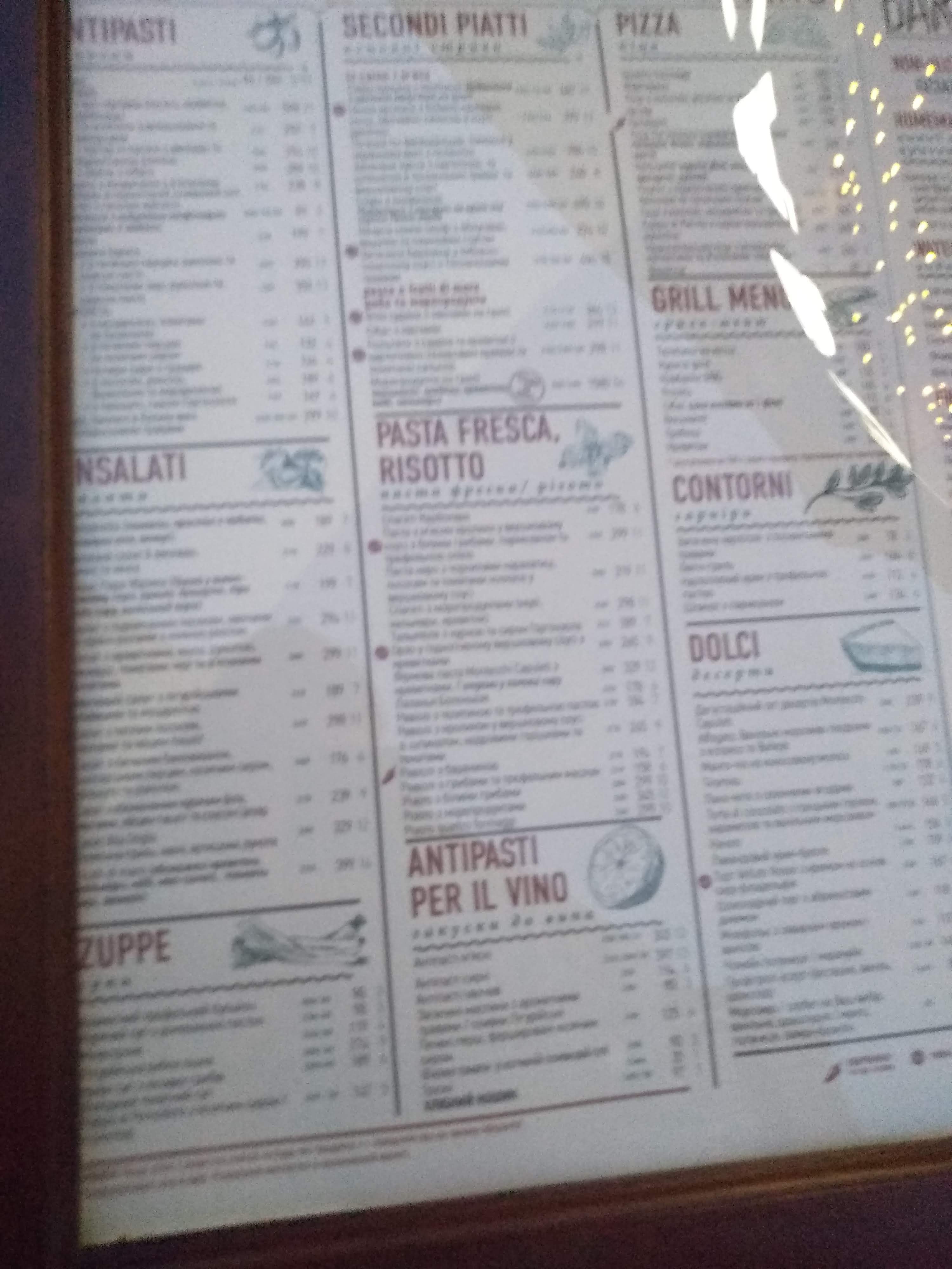 Montecchi vs Capuleti menu 12