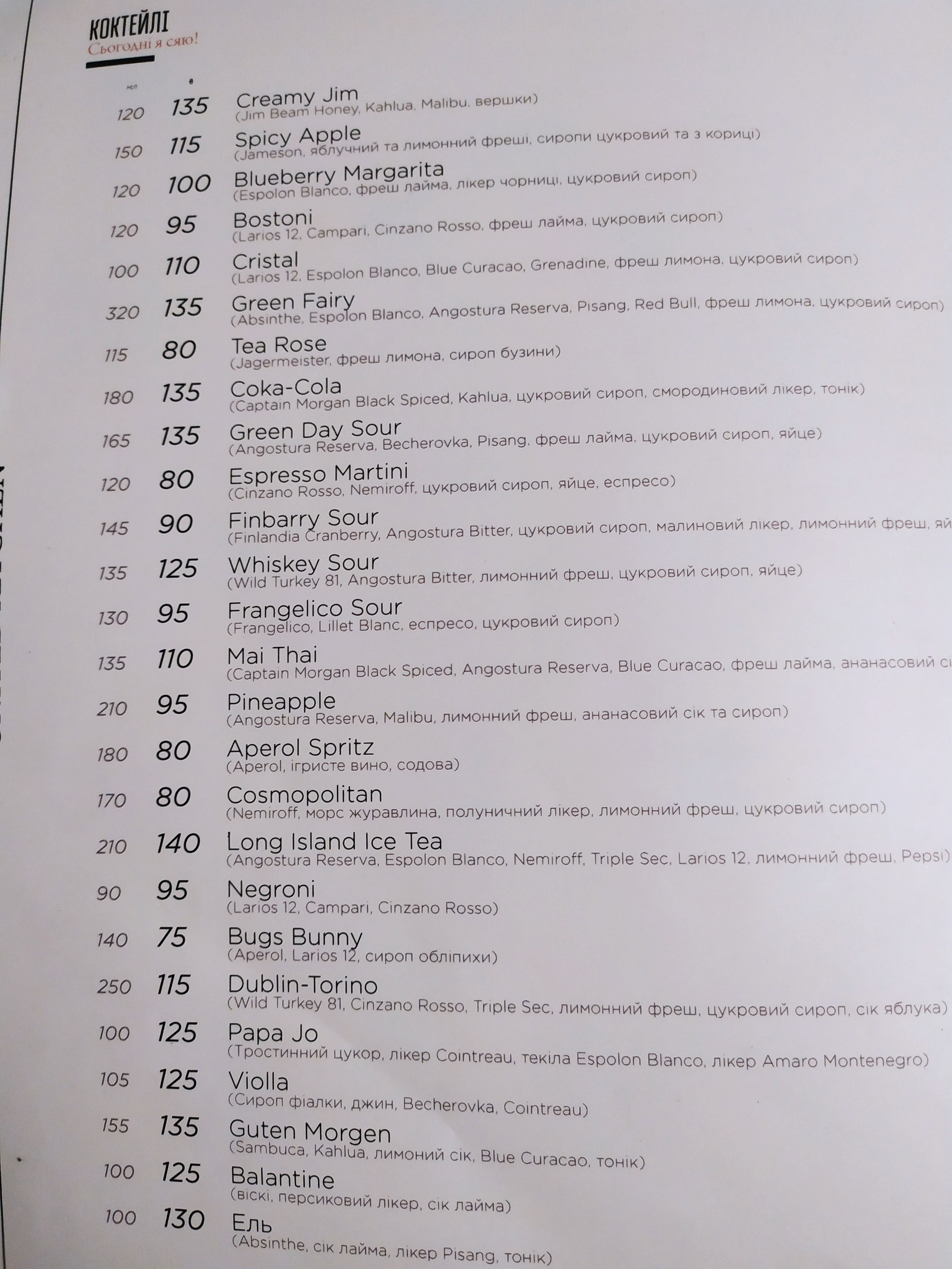 UK CAFE menu 12
