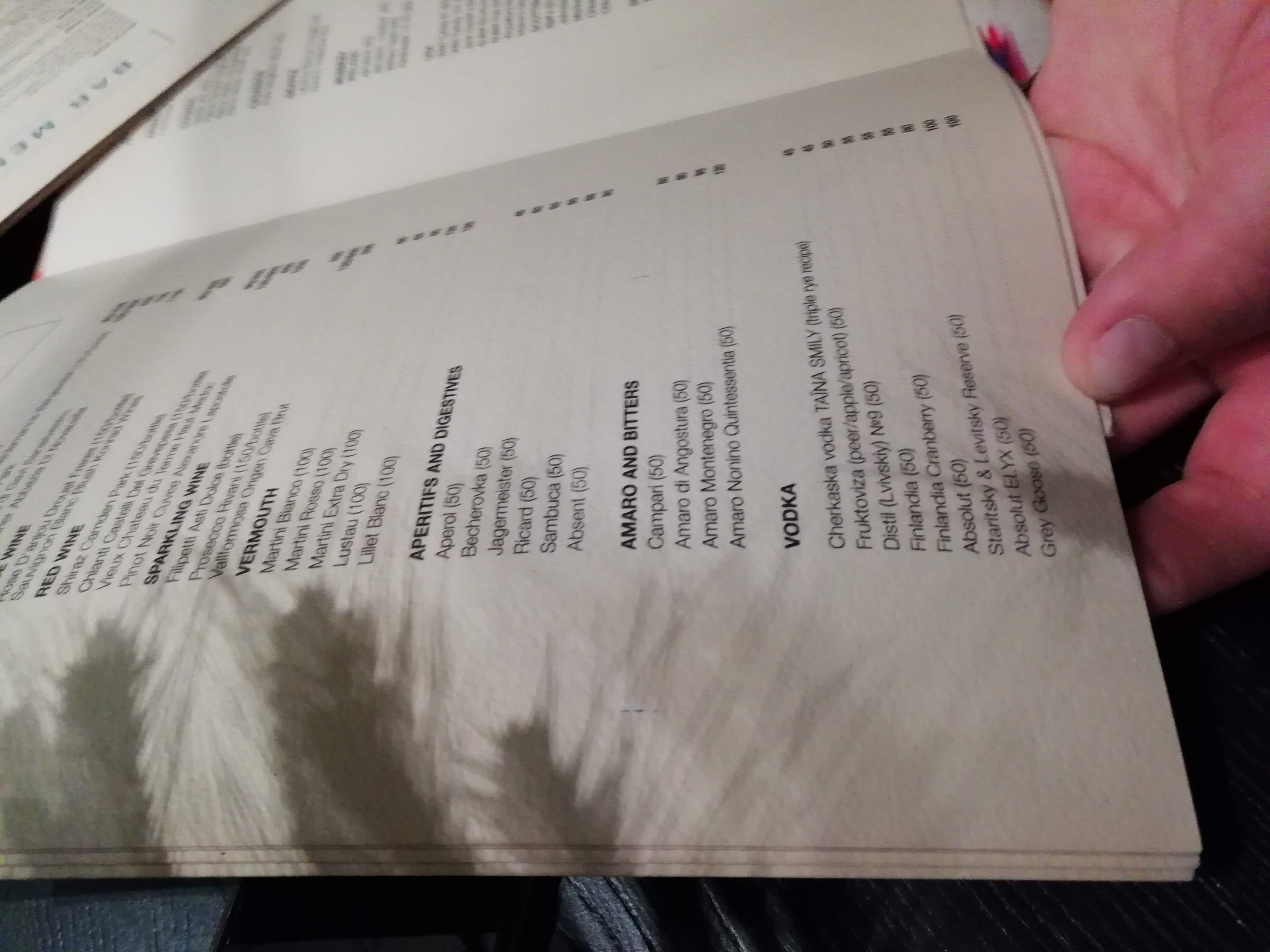 BARVY menu 1