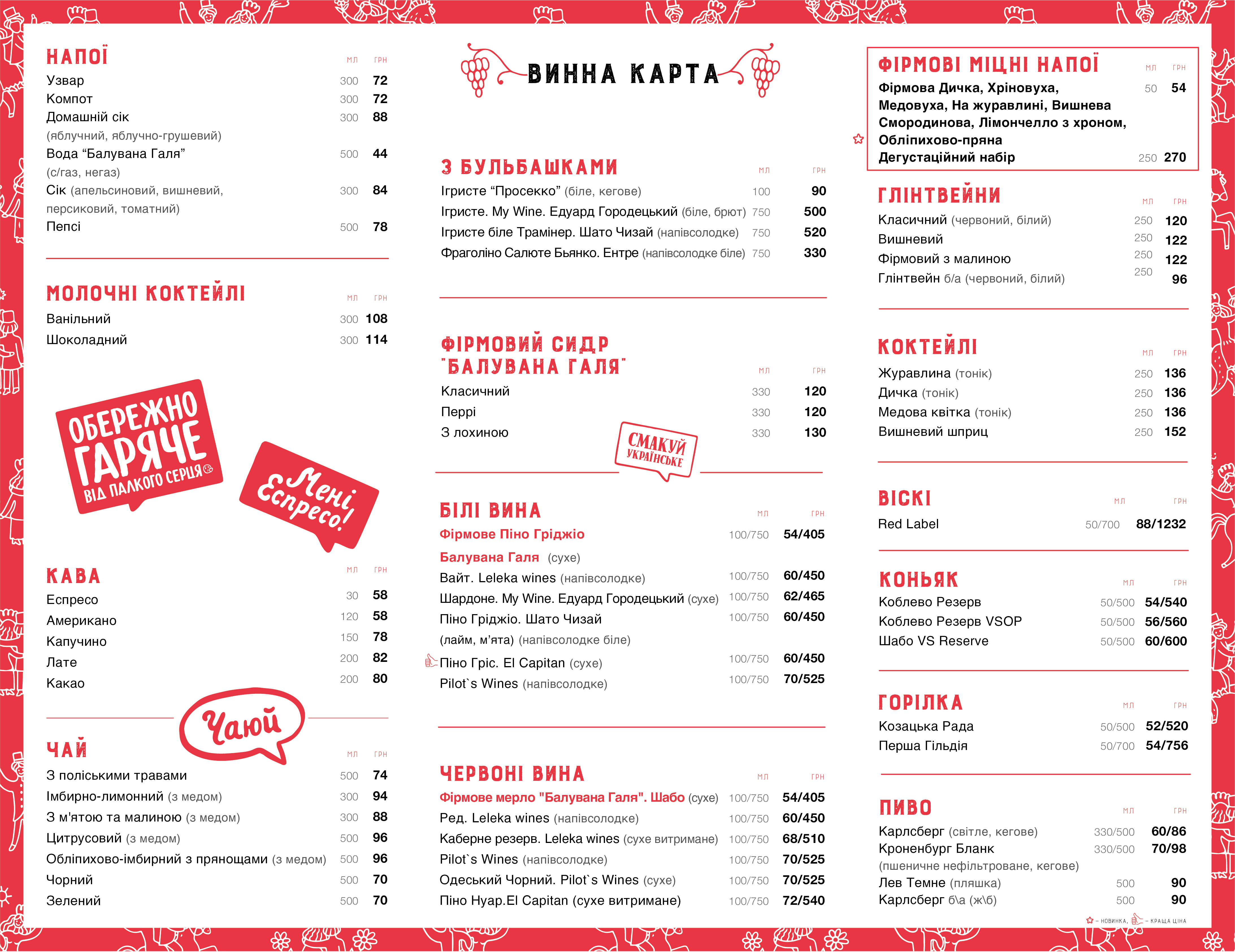 Varenychna Baluvana Halya (Varenyky Spoiled Halia) menu 5