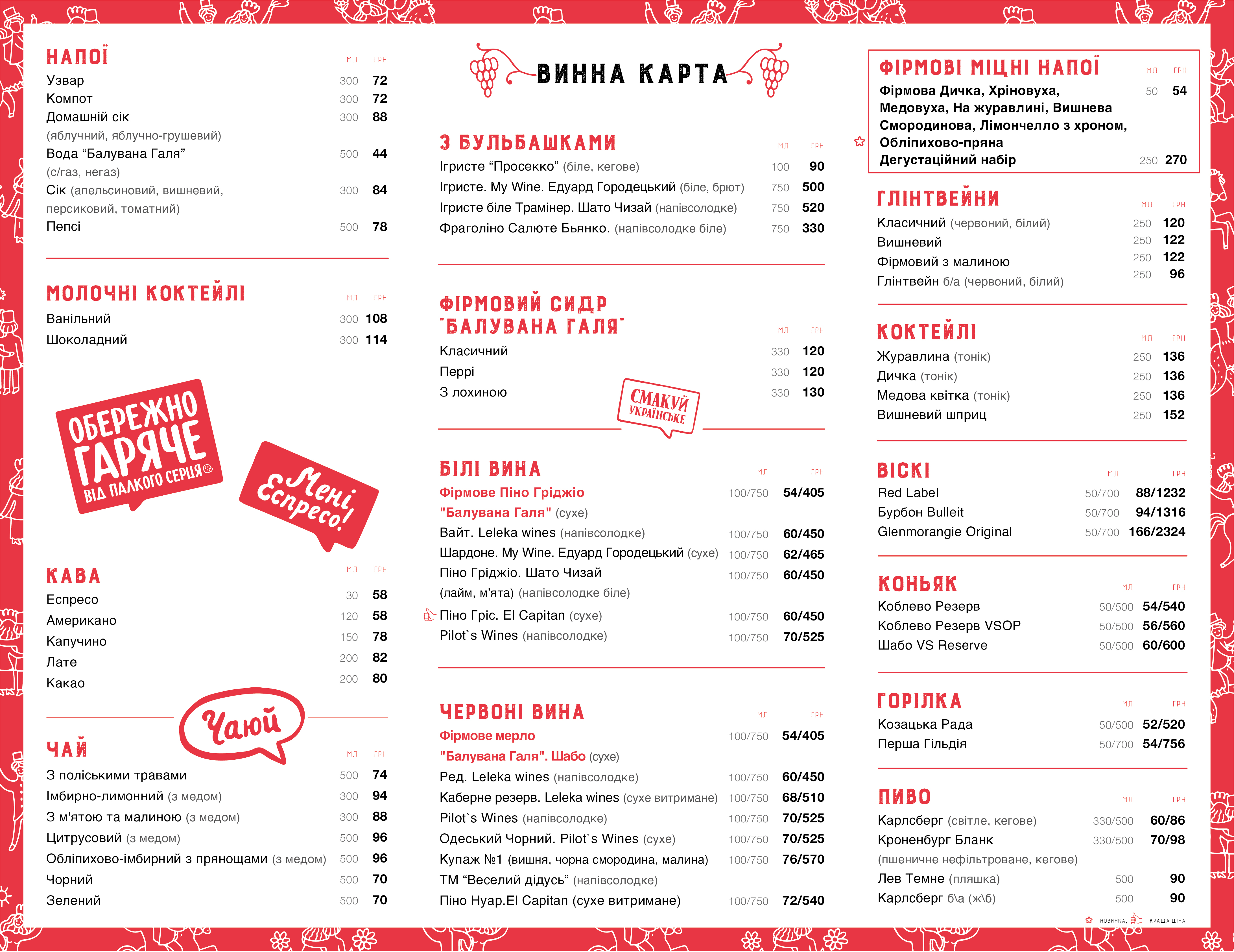 Varenychna Baluvana Halya (Varenyky Spoiled Halia) menu 6