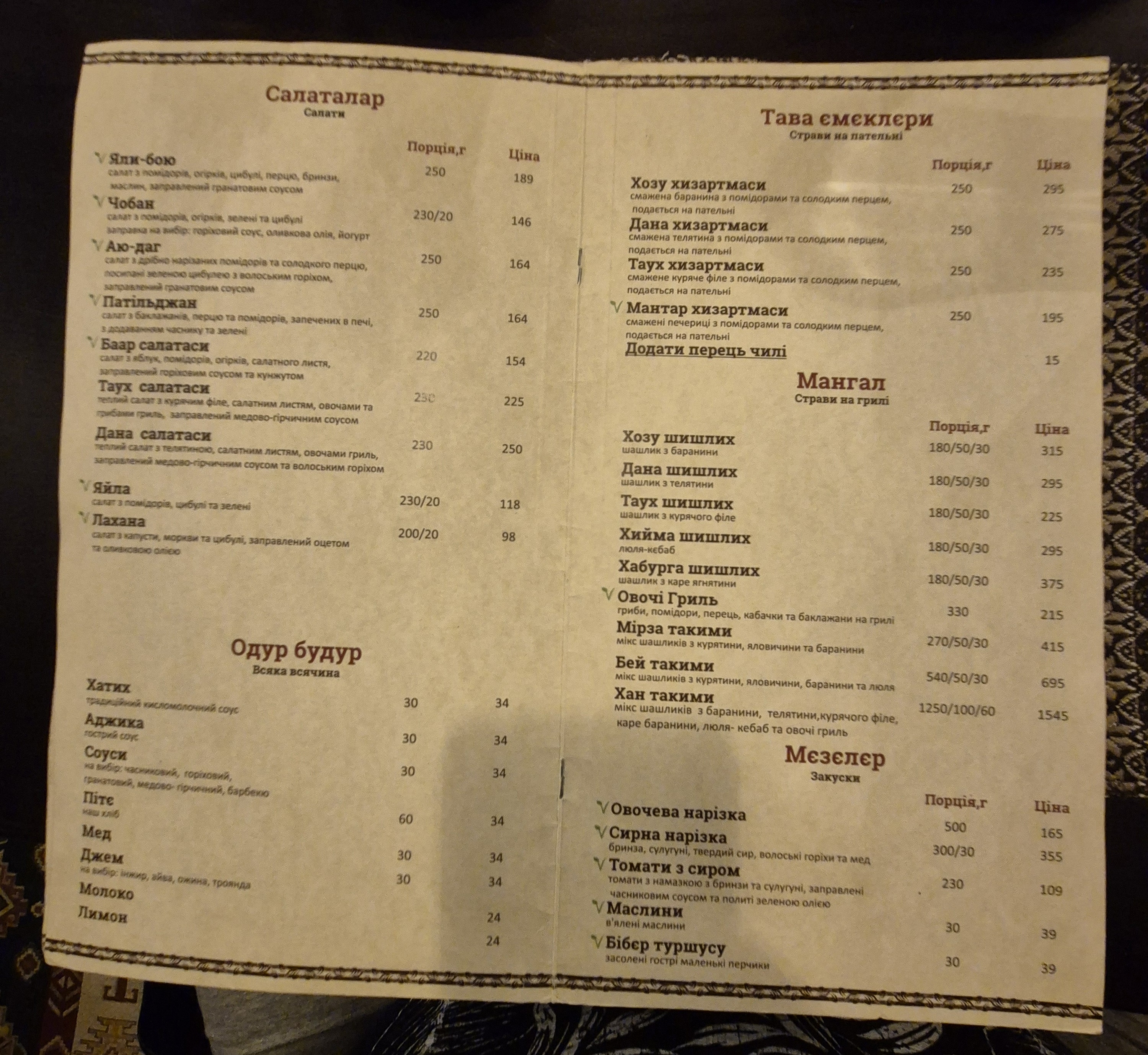 Sofra Restaurant menu 7
