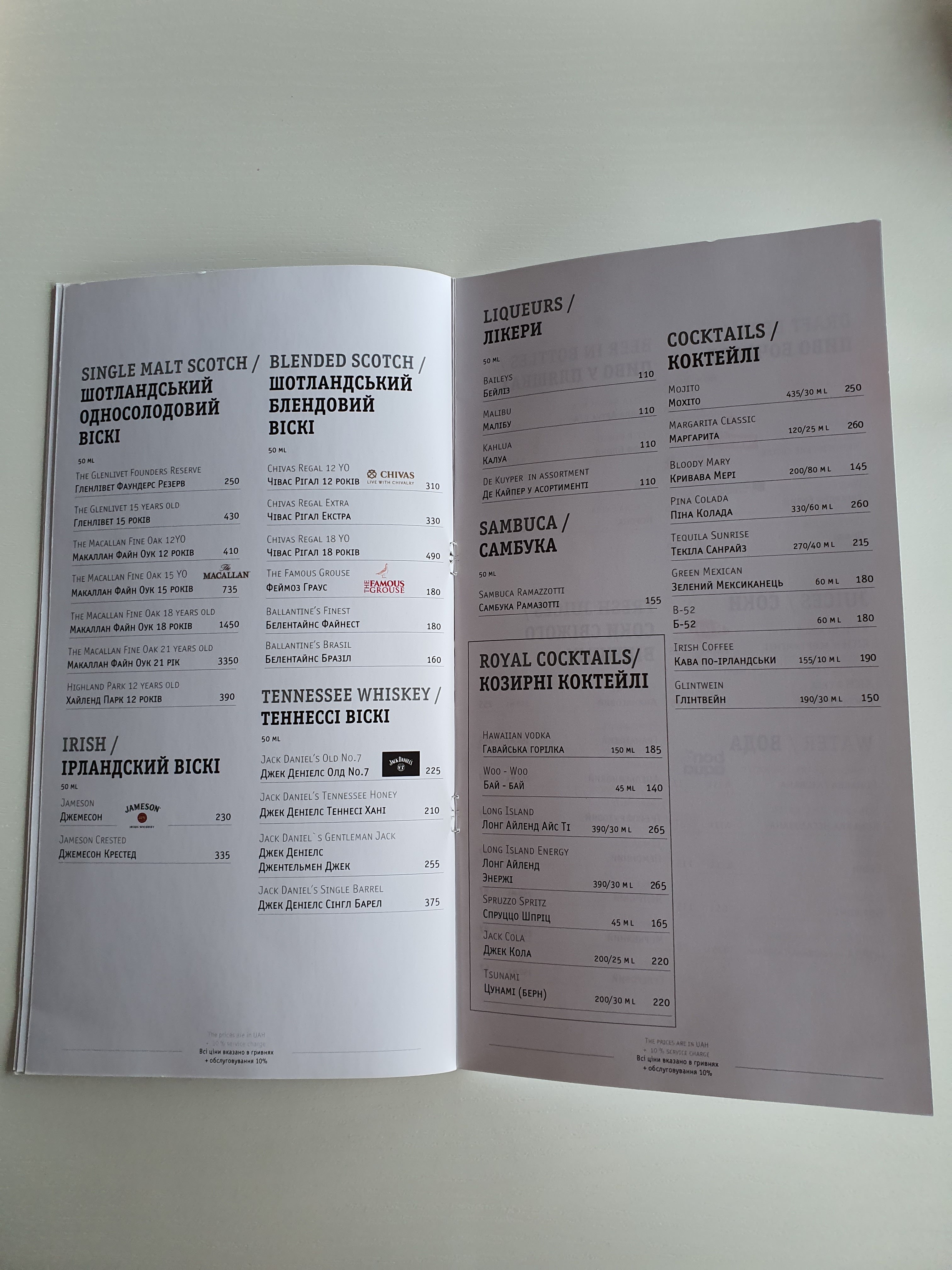 Restaurant GRAND PIANO menu 6
