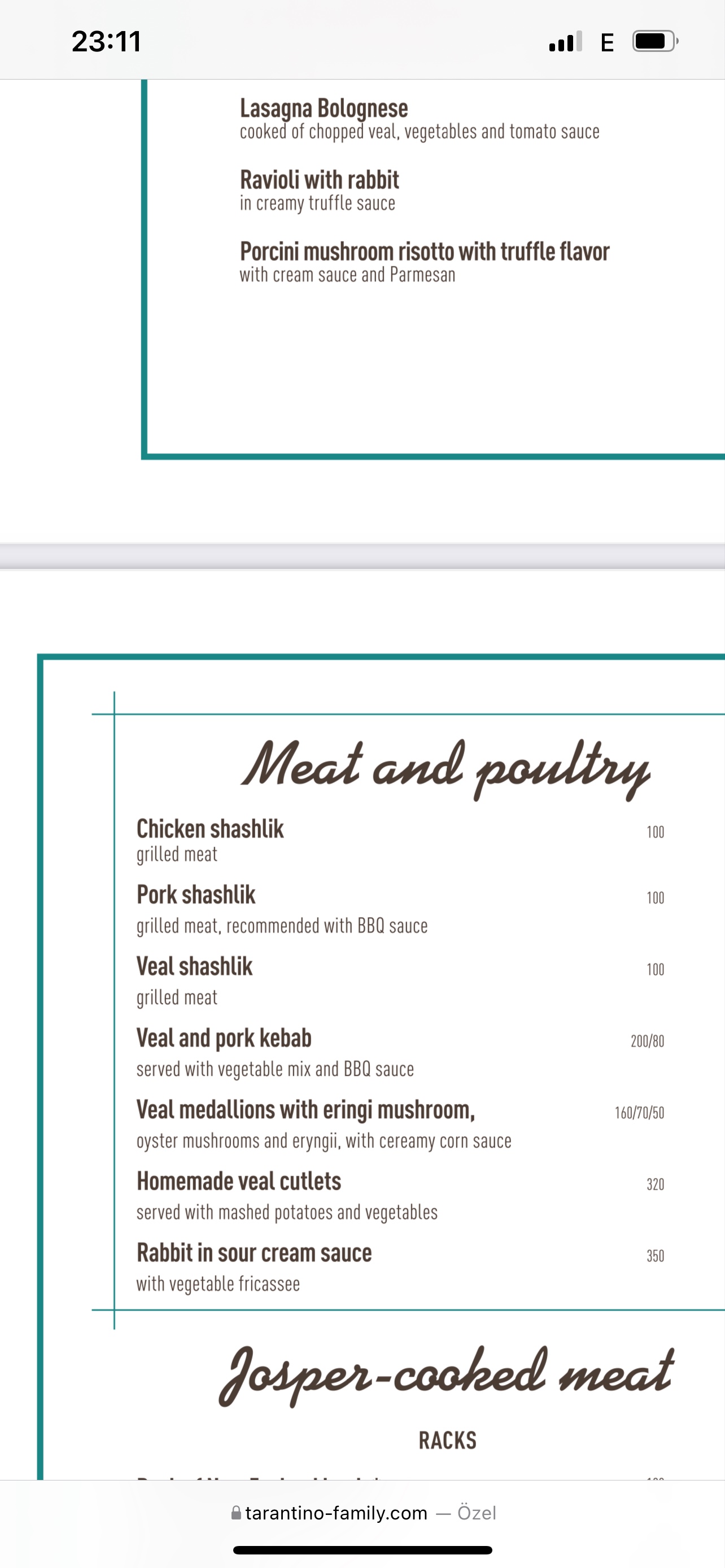 River Grill menu 12