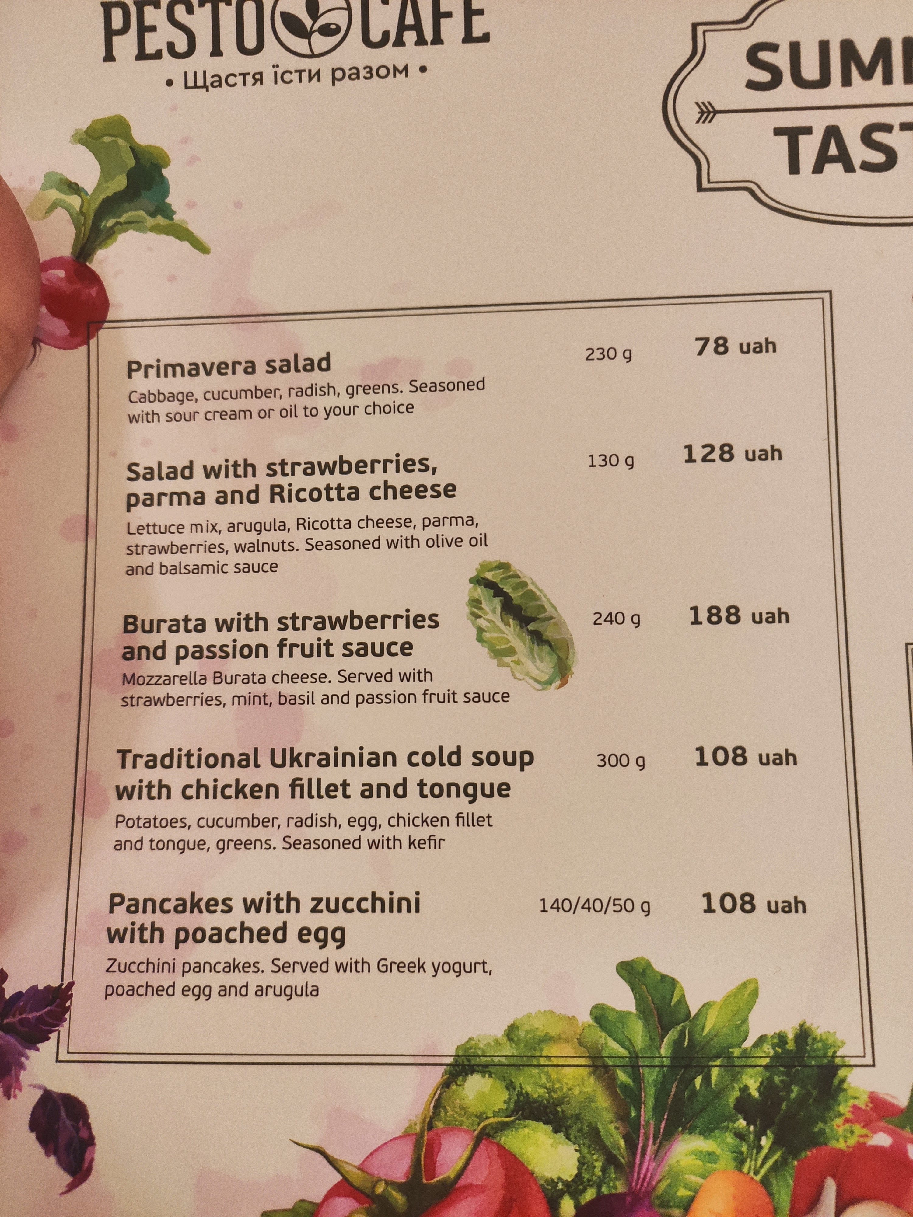 Pesto Cafe menu 9