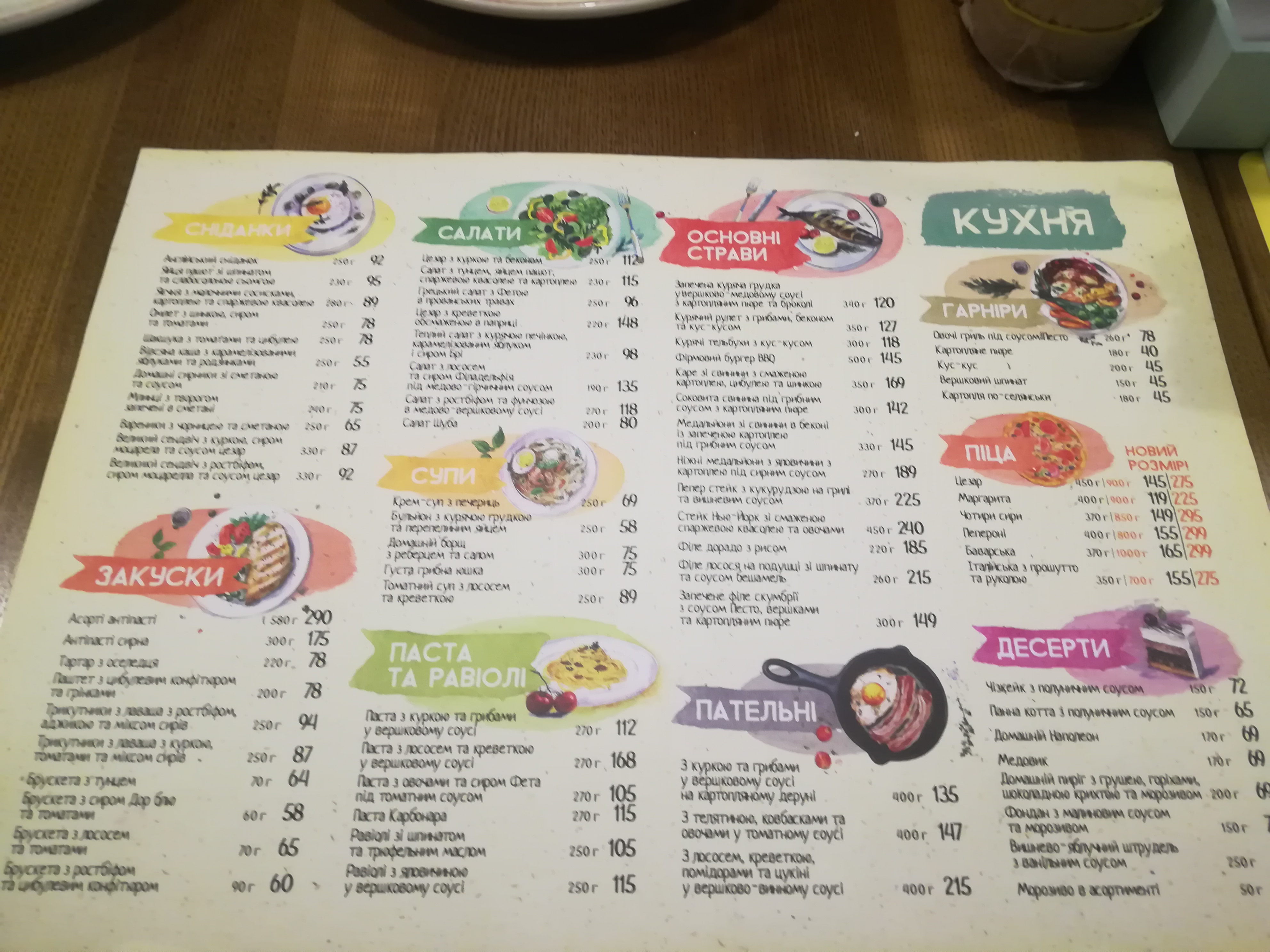 Moments menu 8