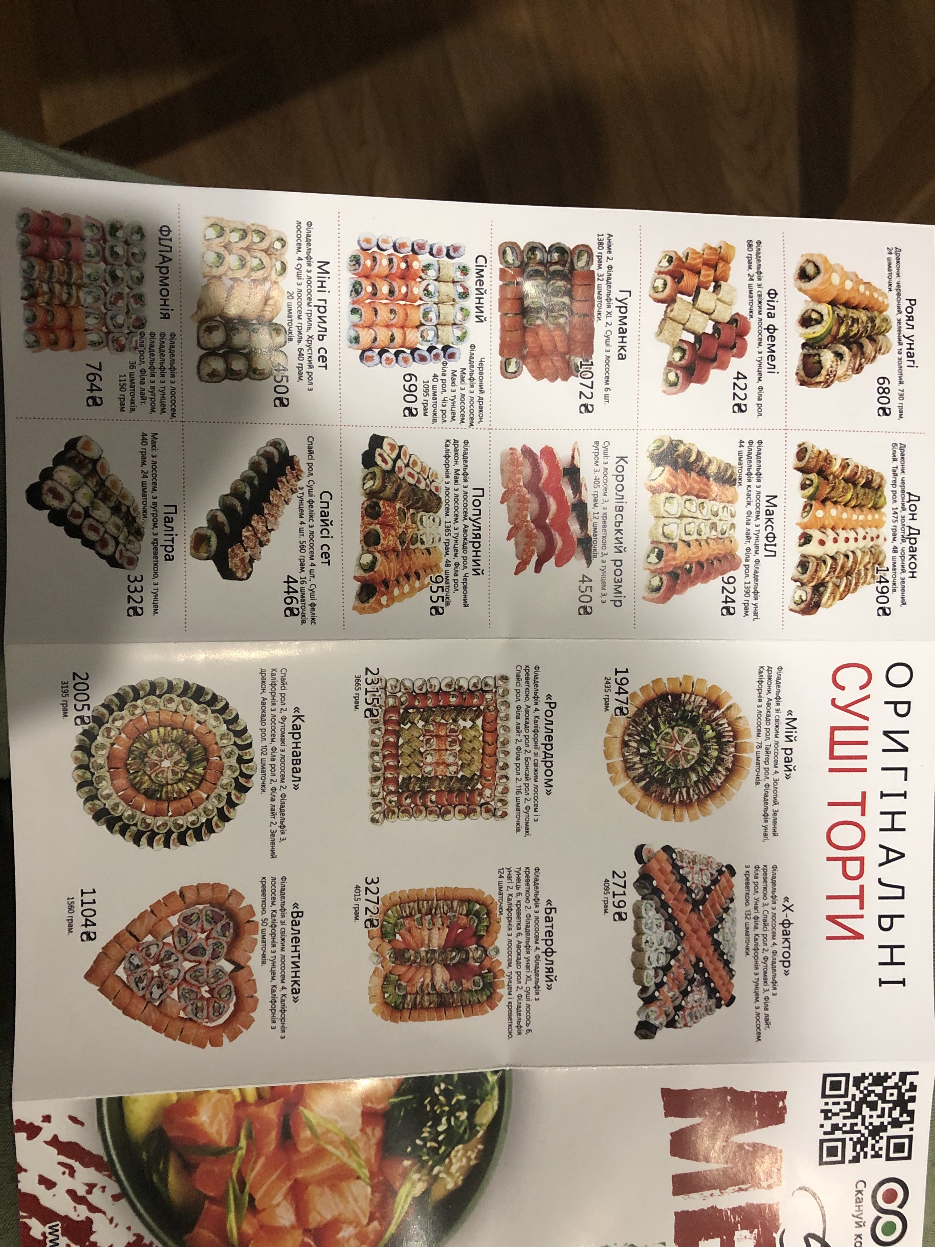 Sushi Anime menu 4