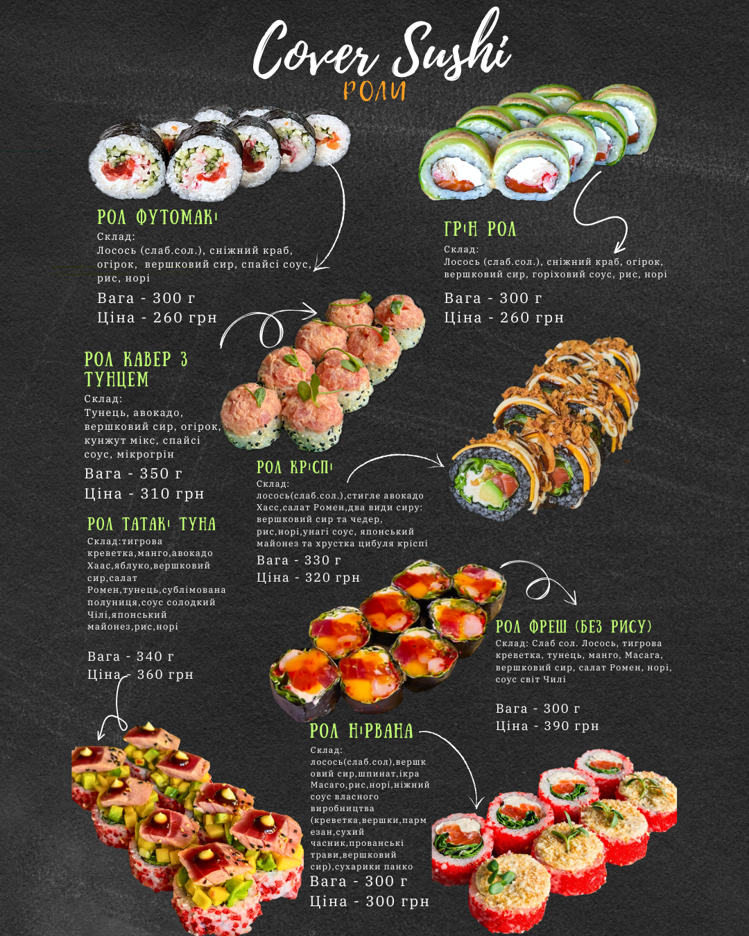Cover Sushi menu 6