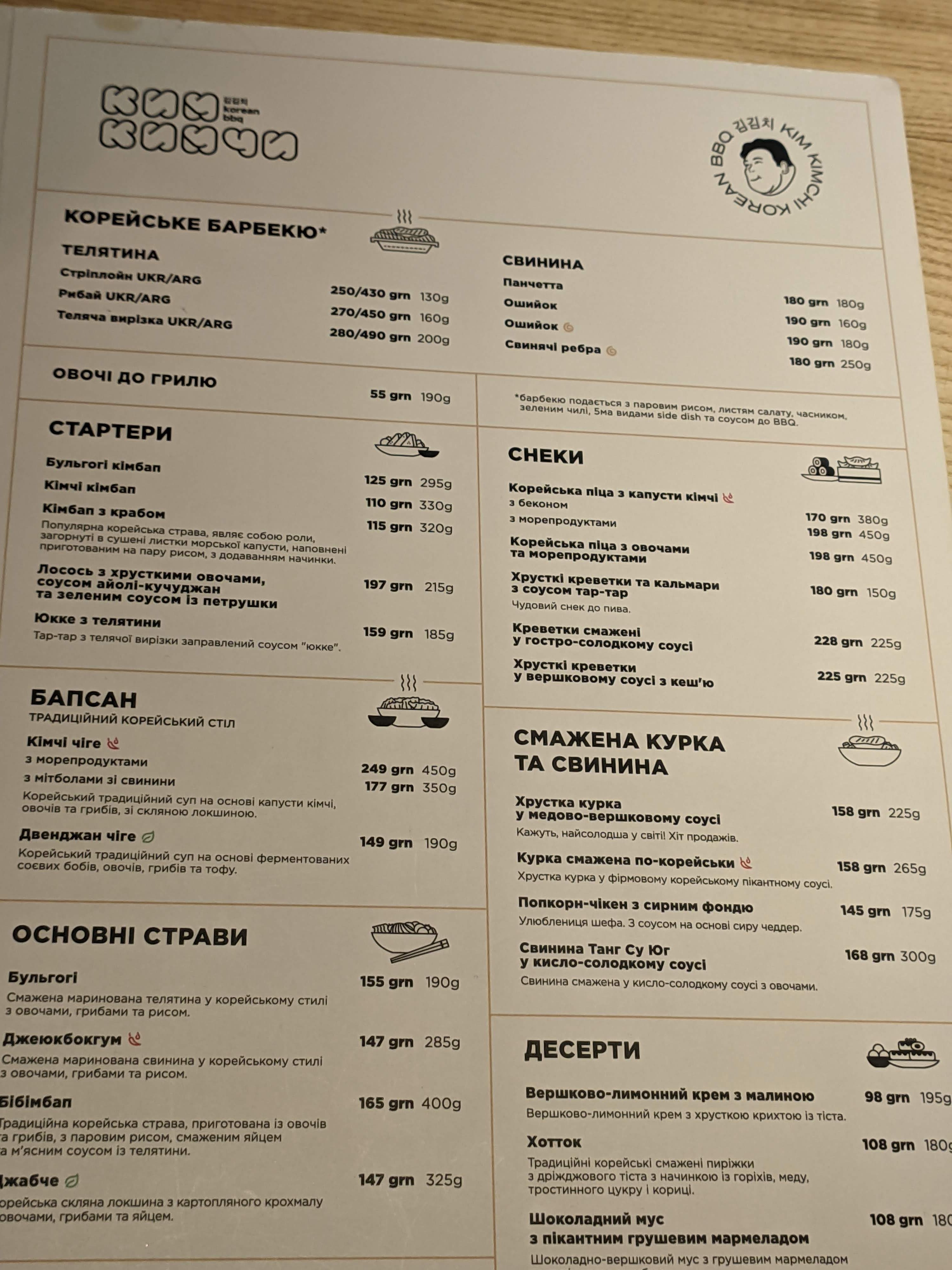 Kim Kimchi Korean BBQ (Retroville) menu 5