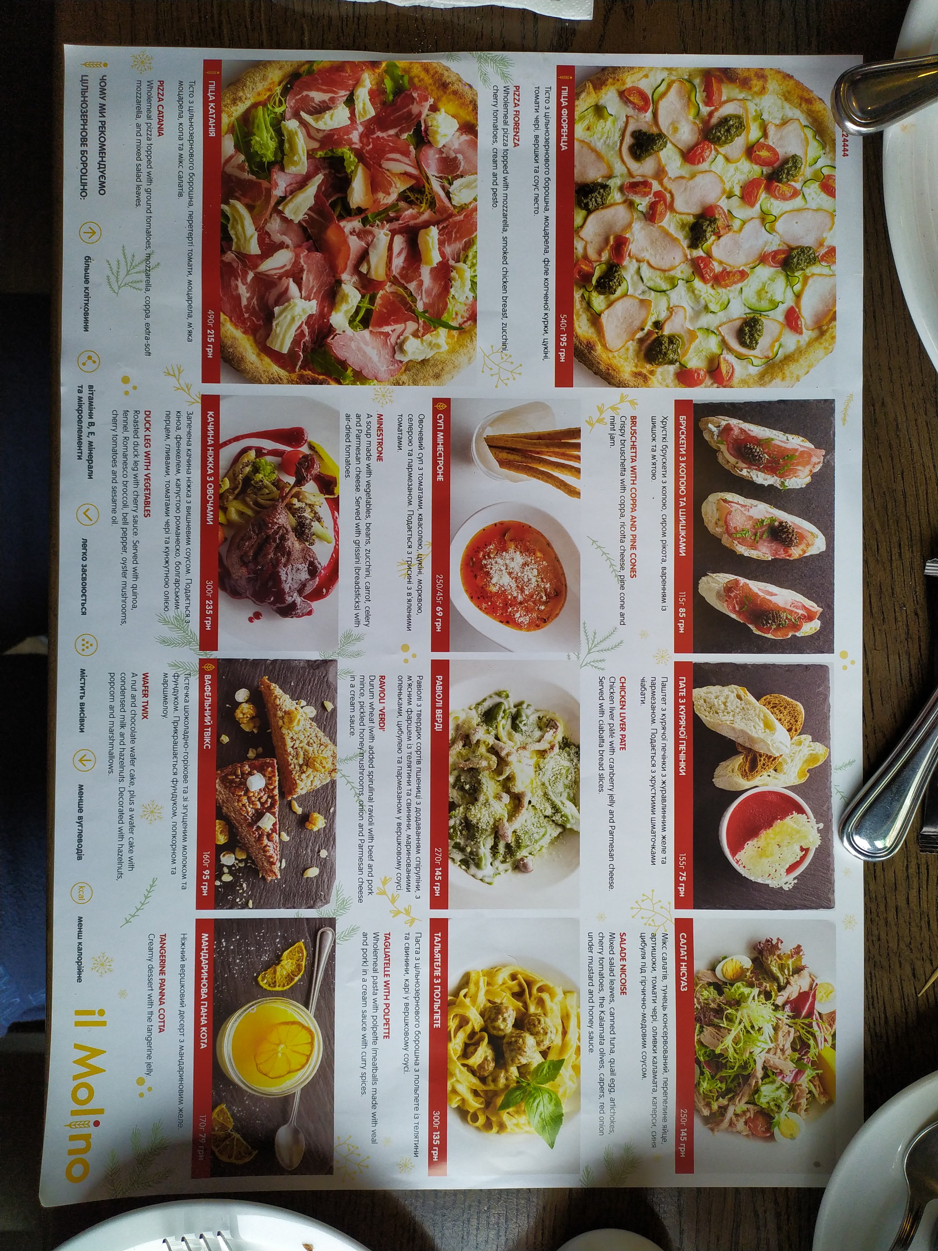 il Molino menu 1