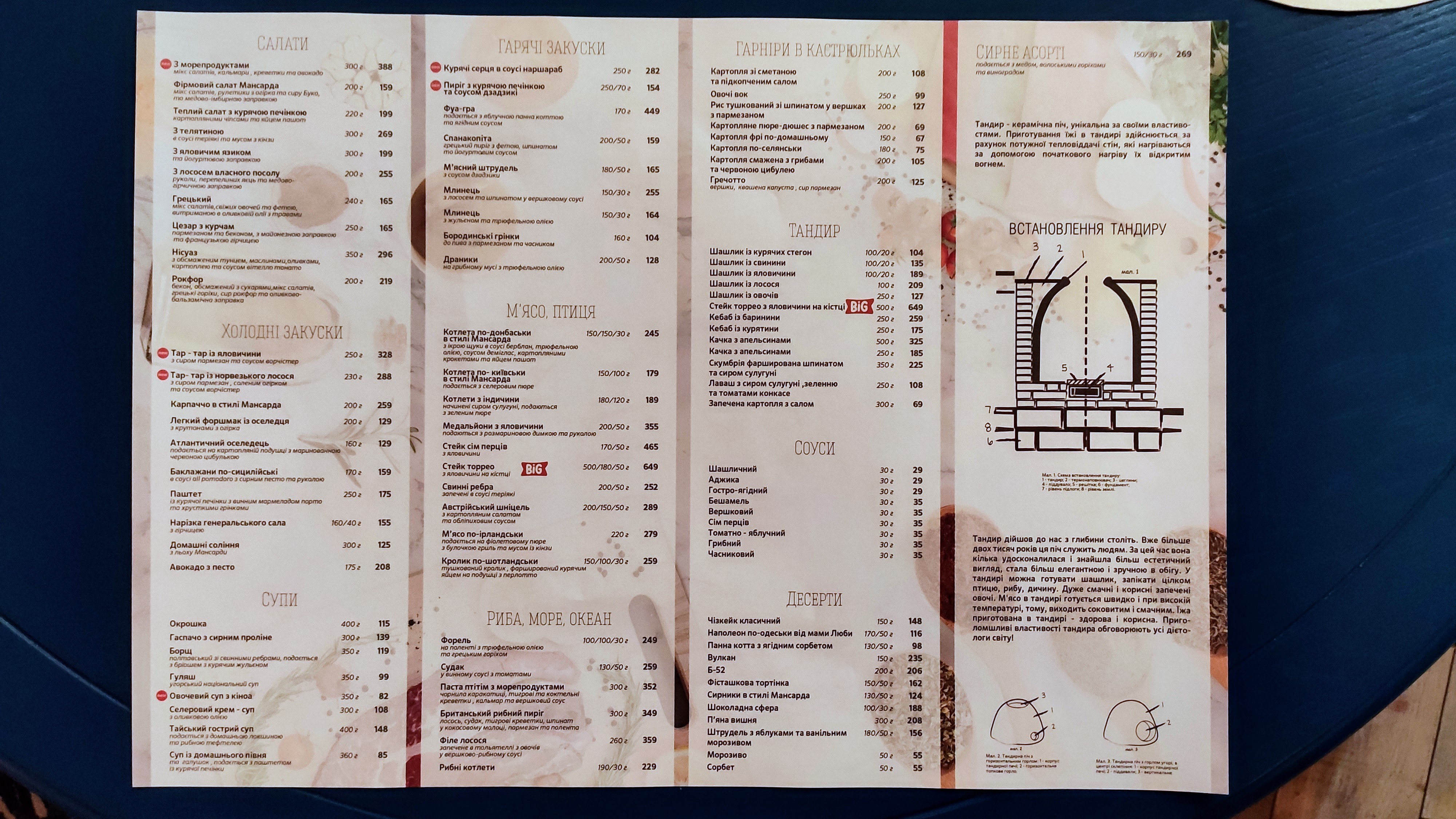 Mansarda menu 4