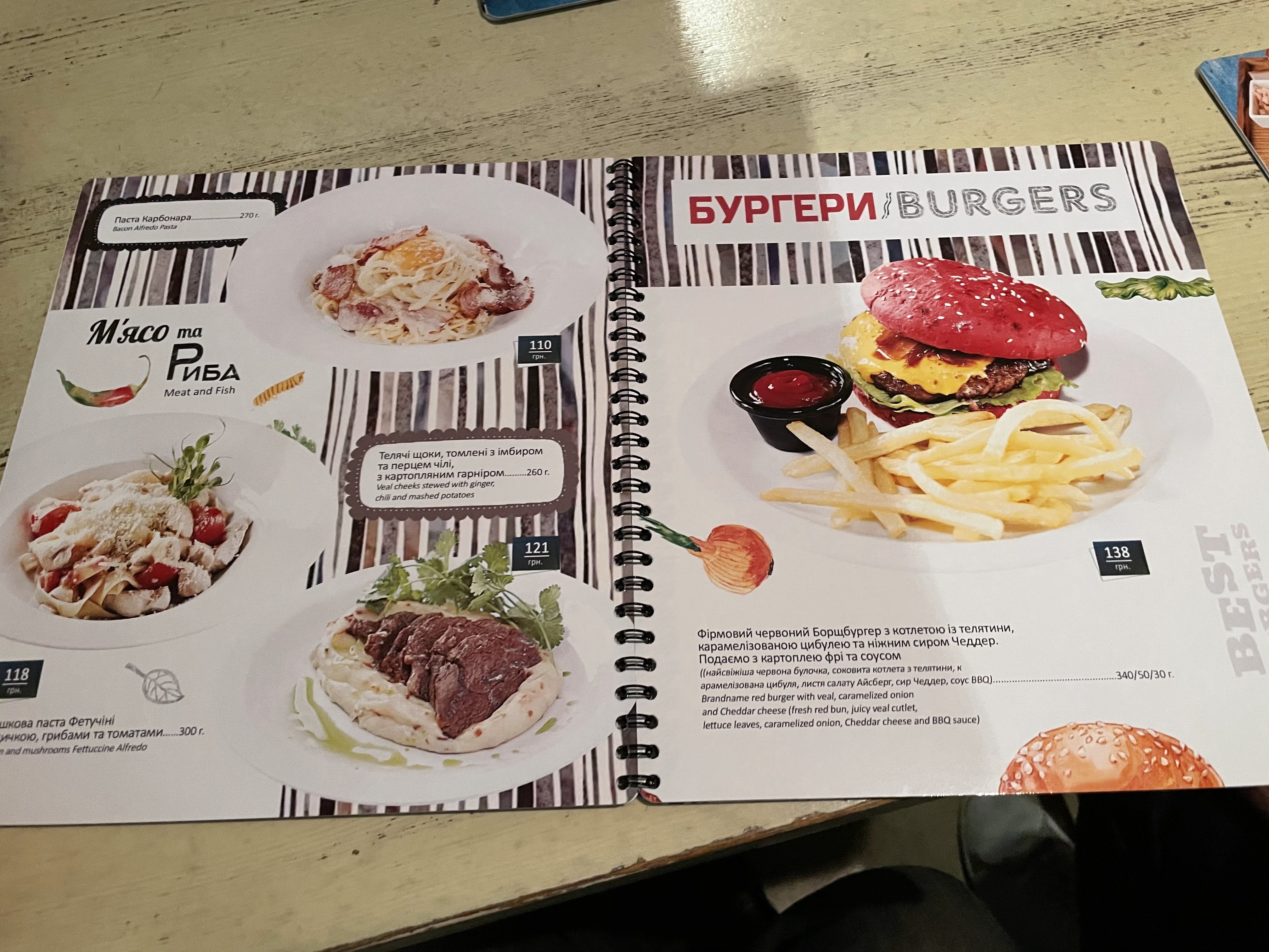 Borshch Kafe menu 2