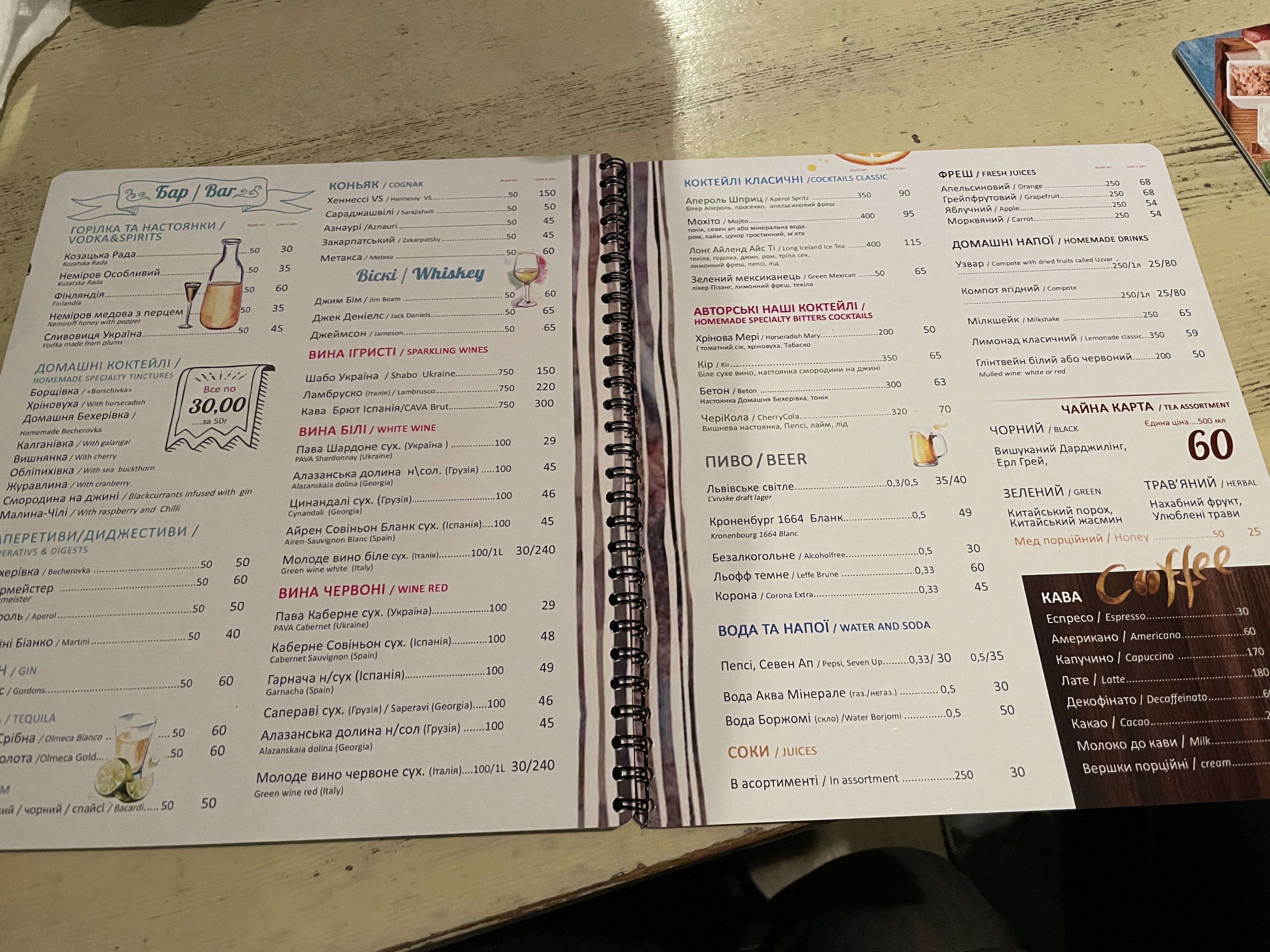 Borshch Kafe menu 5