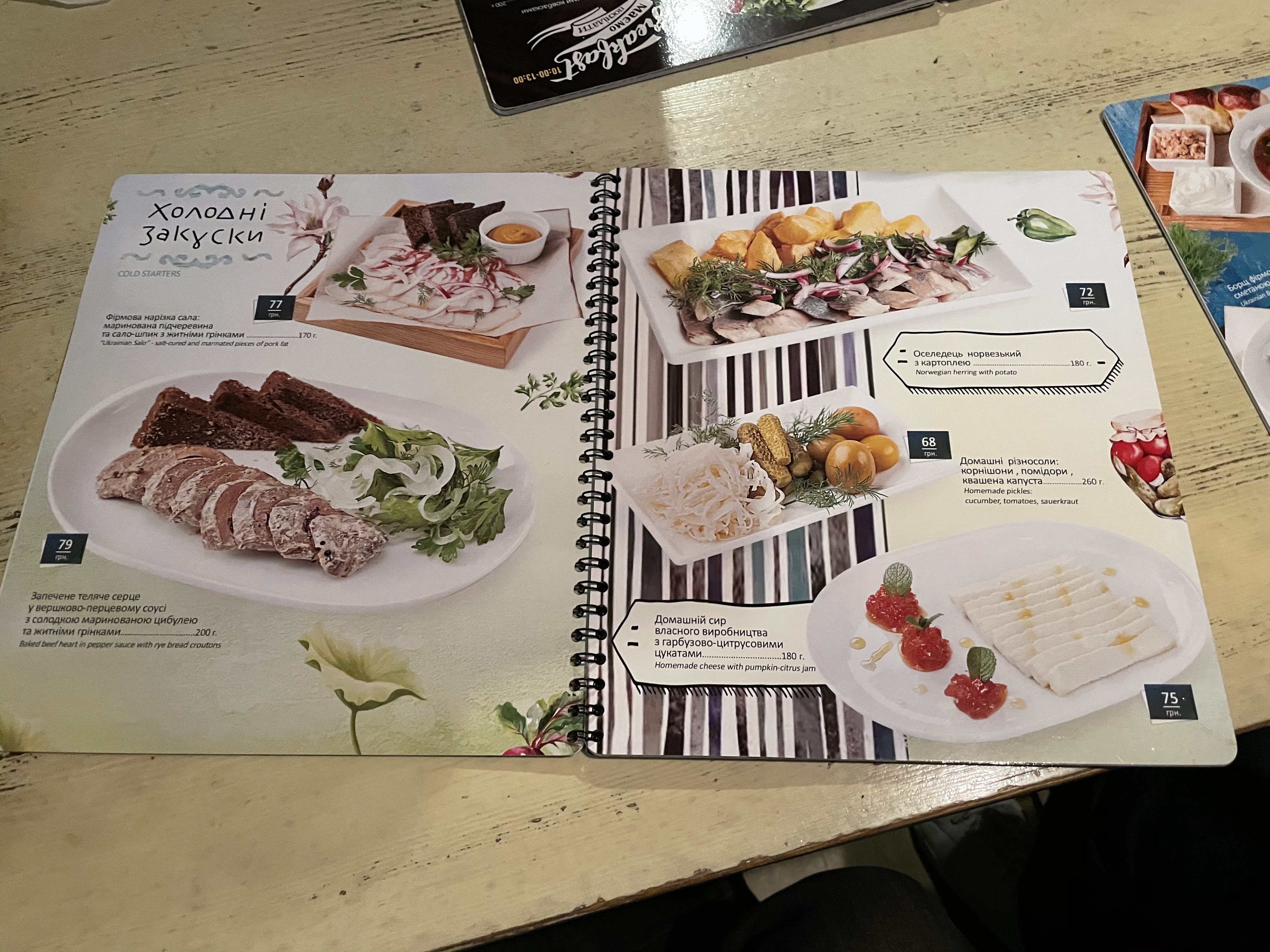 Borshch Kafe menu 9