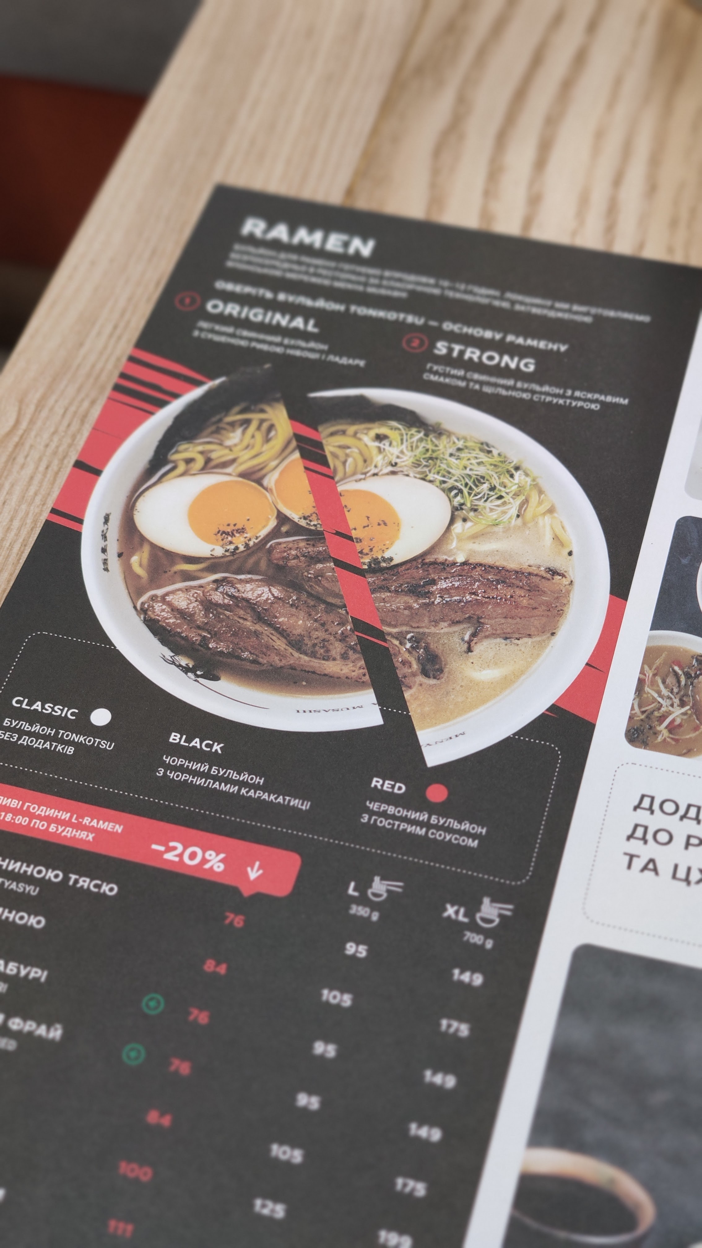 Menya Musashi menu 6