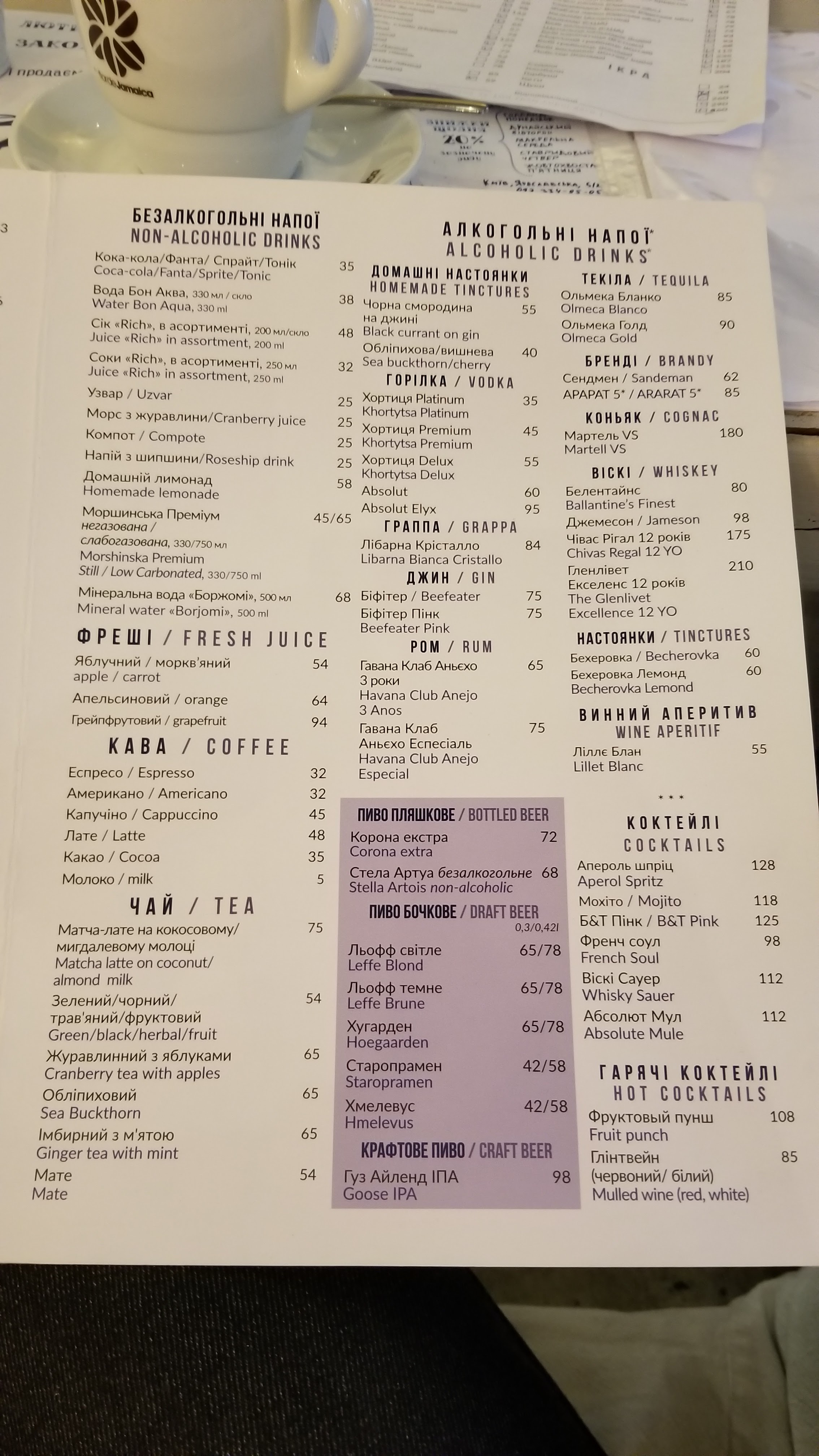 Черноморка menu 10